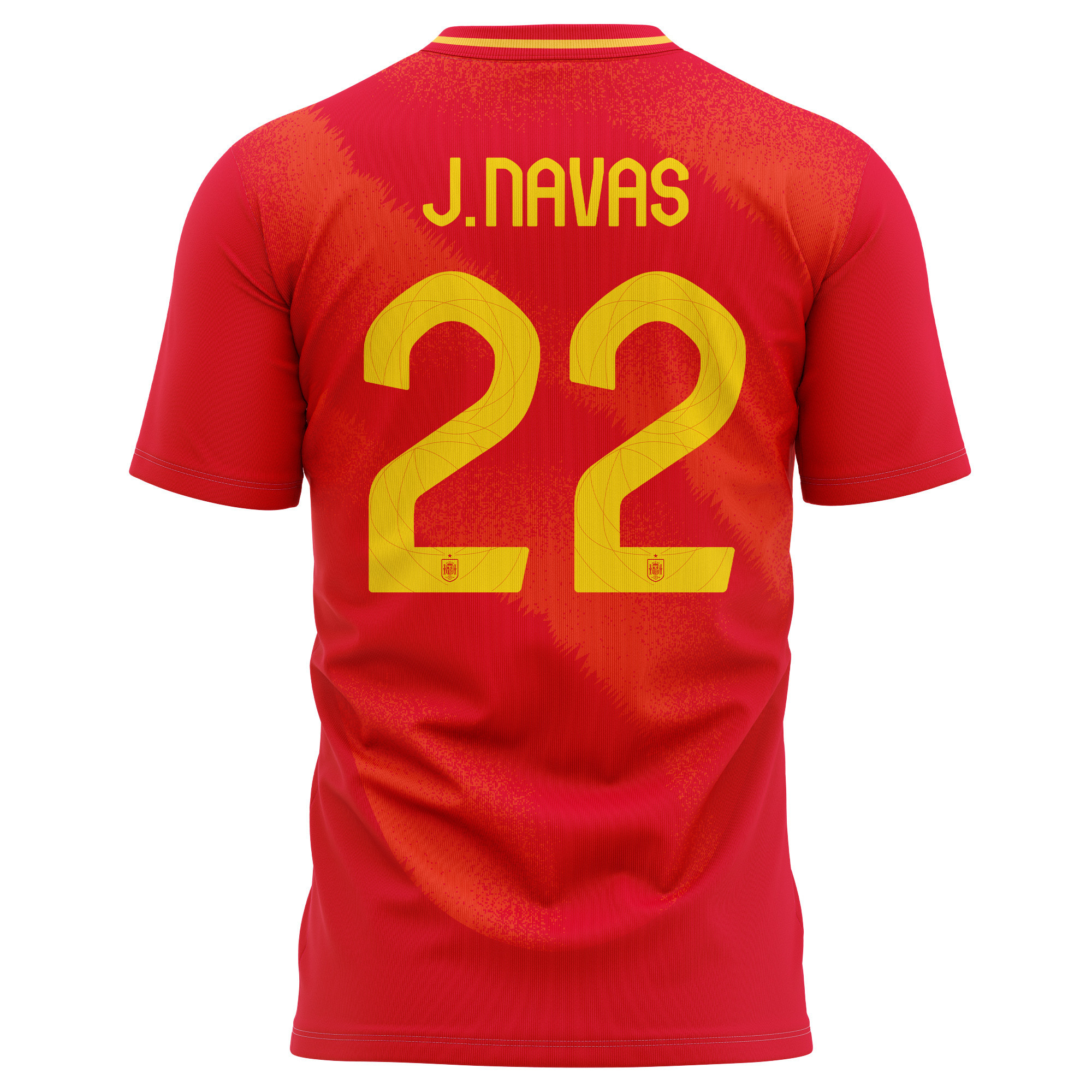 Jesús Navas 22 Spain National Team 2024 Home Kits AOP T-shirt - Red
