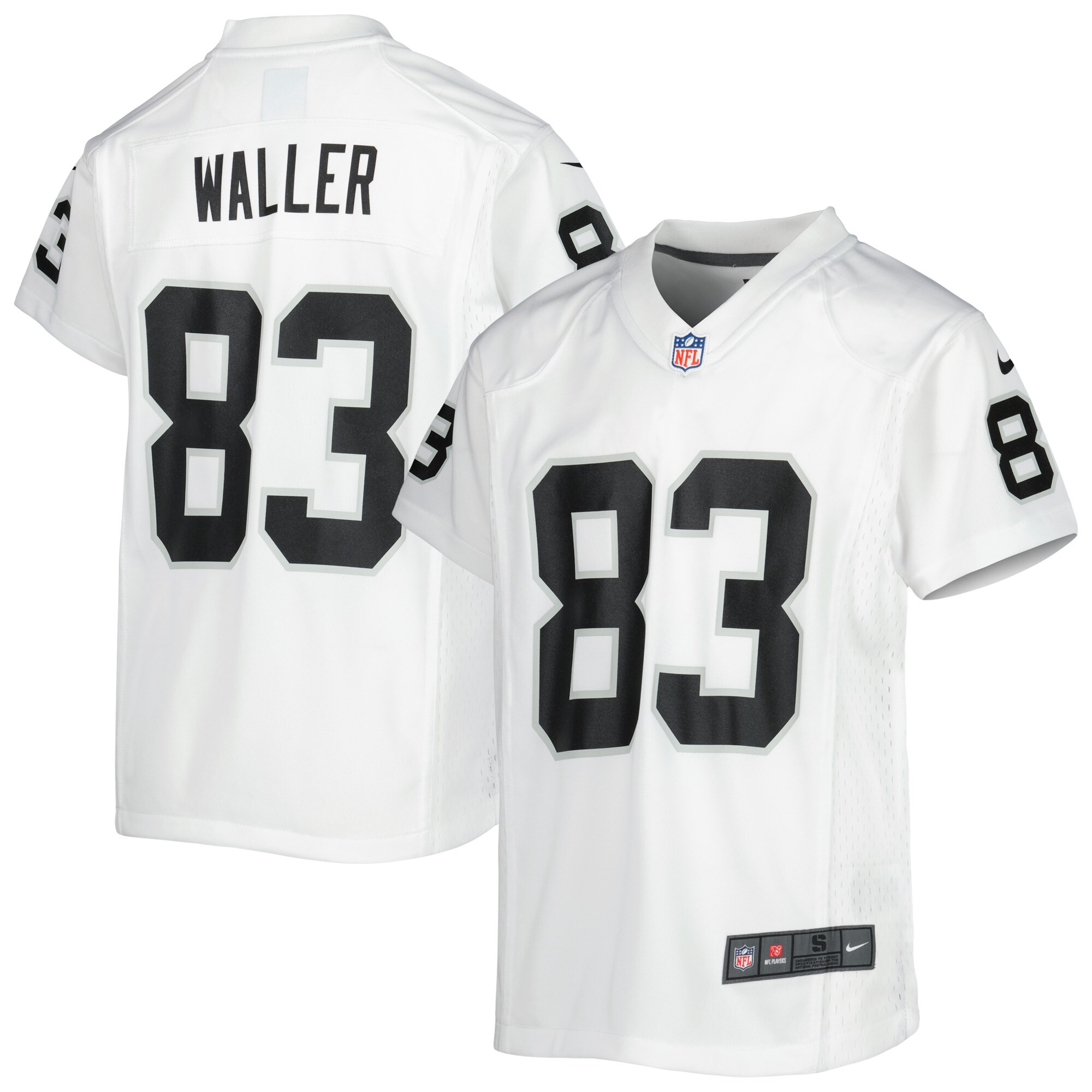 Darren Waller Las Vegas Raiders  Youth Game Jersey - White