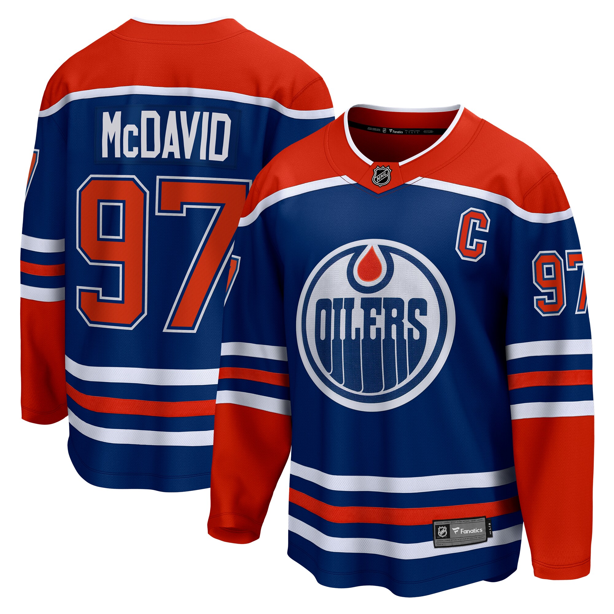 Connor McDavid Edmonton Oilers Fanatics Home Breakaway Jersey - Royal