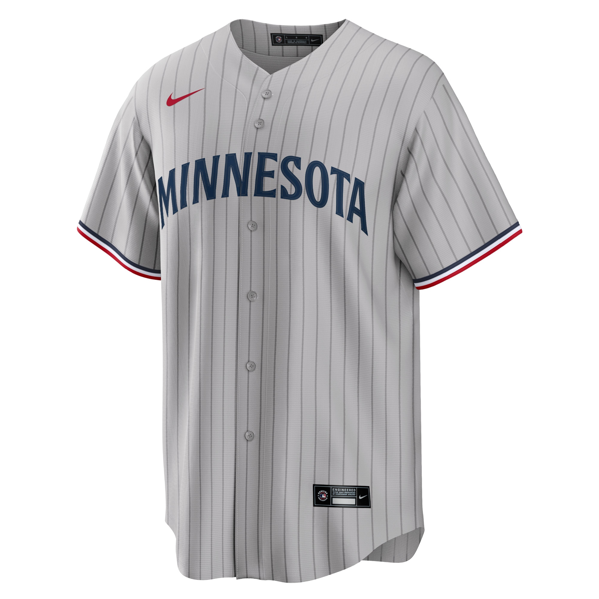 Minnesota Twins  Road Replica Team Jersey - Gray