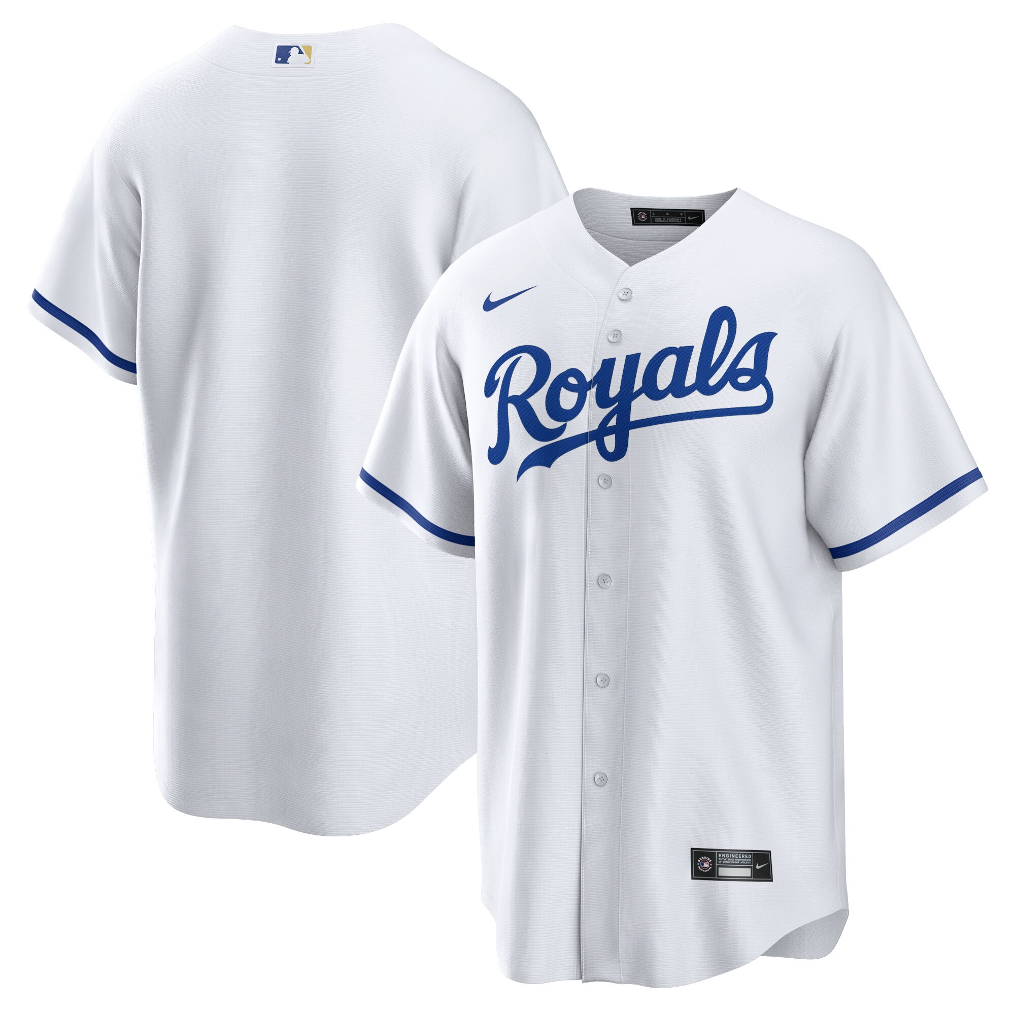 Kansas City Royals  Home Blank Replica Jersey - White