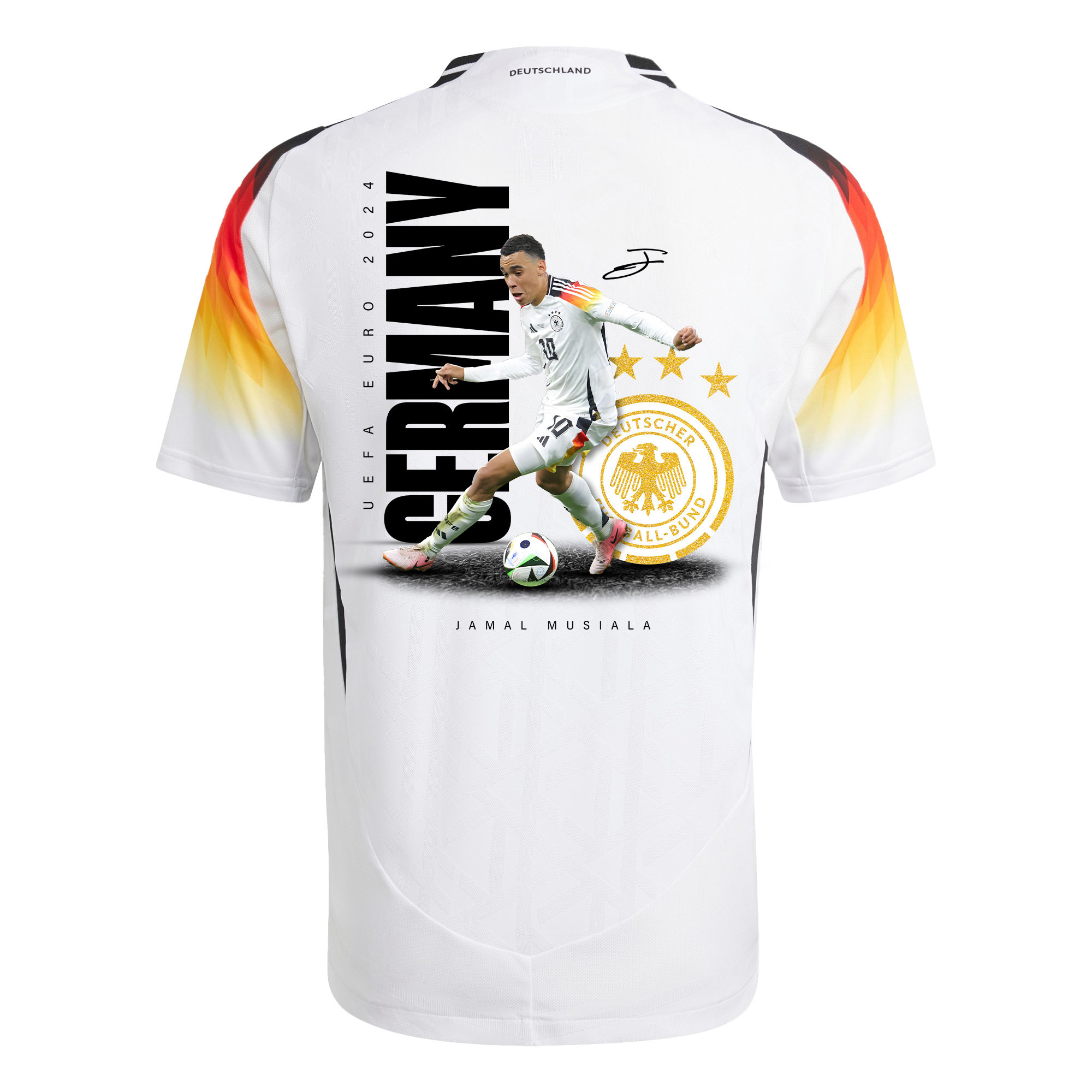 Jamal Musiala 10 Signed Game-changer Germany National Team 2024 Home Men Jersey - Purple