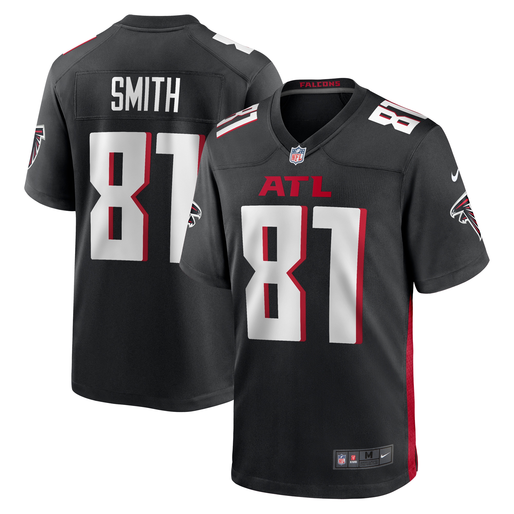 Jonnu Smith Atlanta Falcons  Game Player Jersey - Black