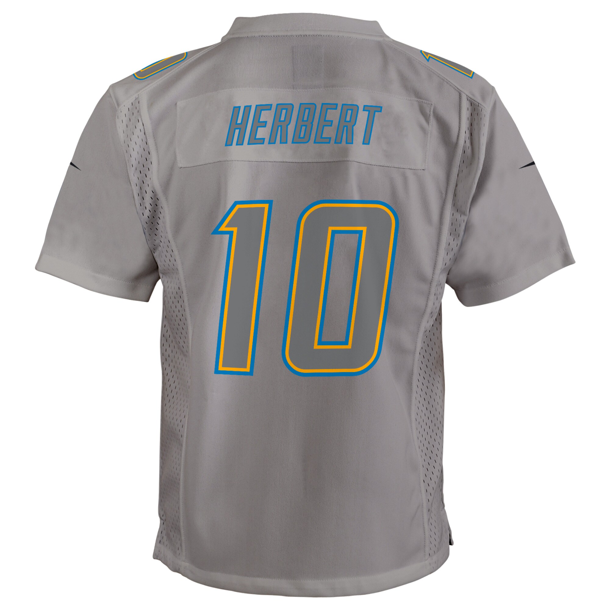 Justin Herbert Los Angeles Chargers  Youth Atmosphere Game Jersey - Gray