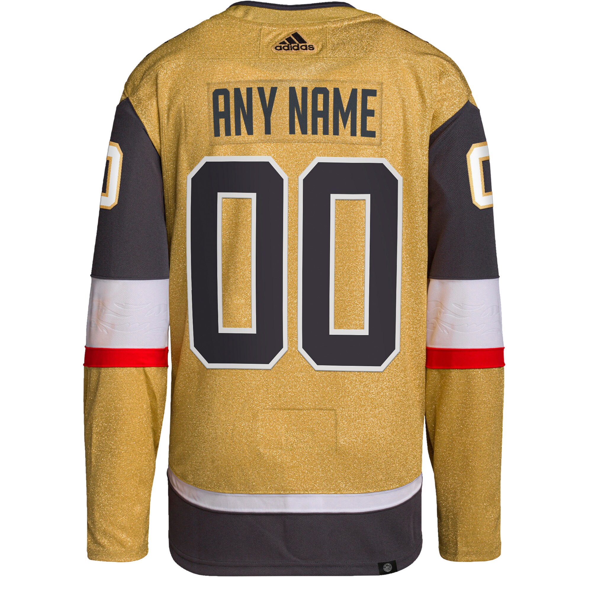 Vegas Golden Knights adidas  Home  Primegreen Authentic Custom Jersey - Gold