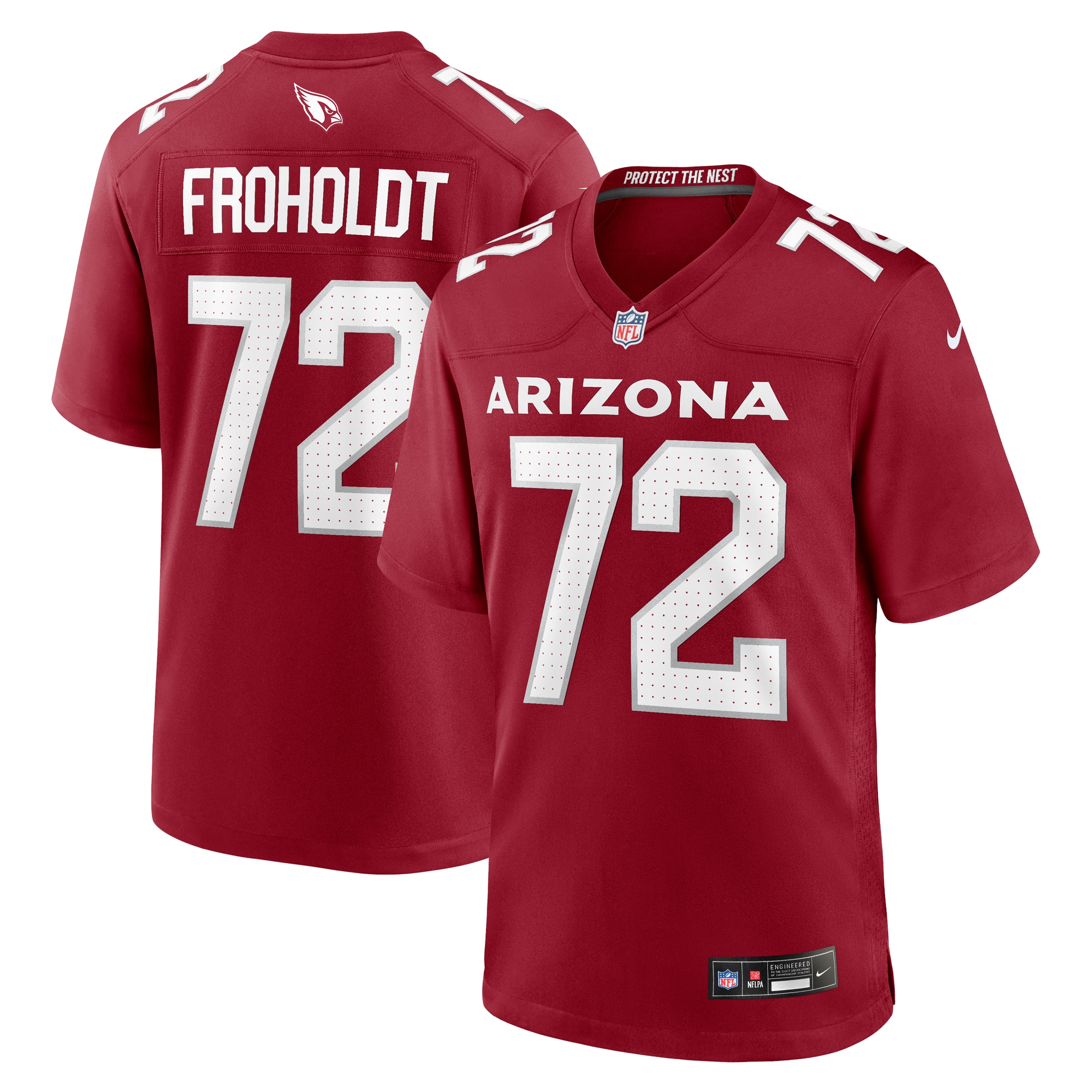 Hjalte Froholdt Arizona Cardinals  Game Player Jersey - Cardinal
