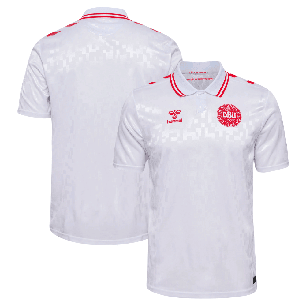Denmark National Team 2024 Away Stadium YOUTH Jersey - White
