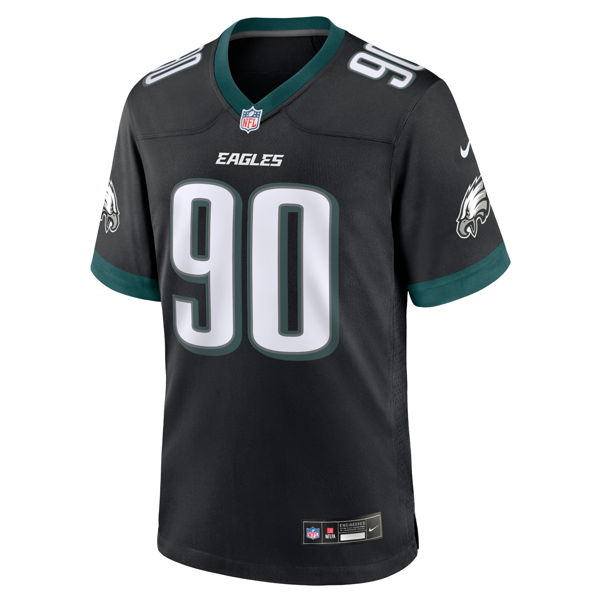 Jordan Davis Philadelphia Eagles  Alternate Game Jersey - Black