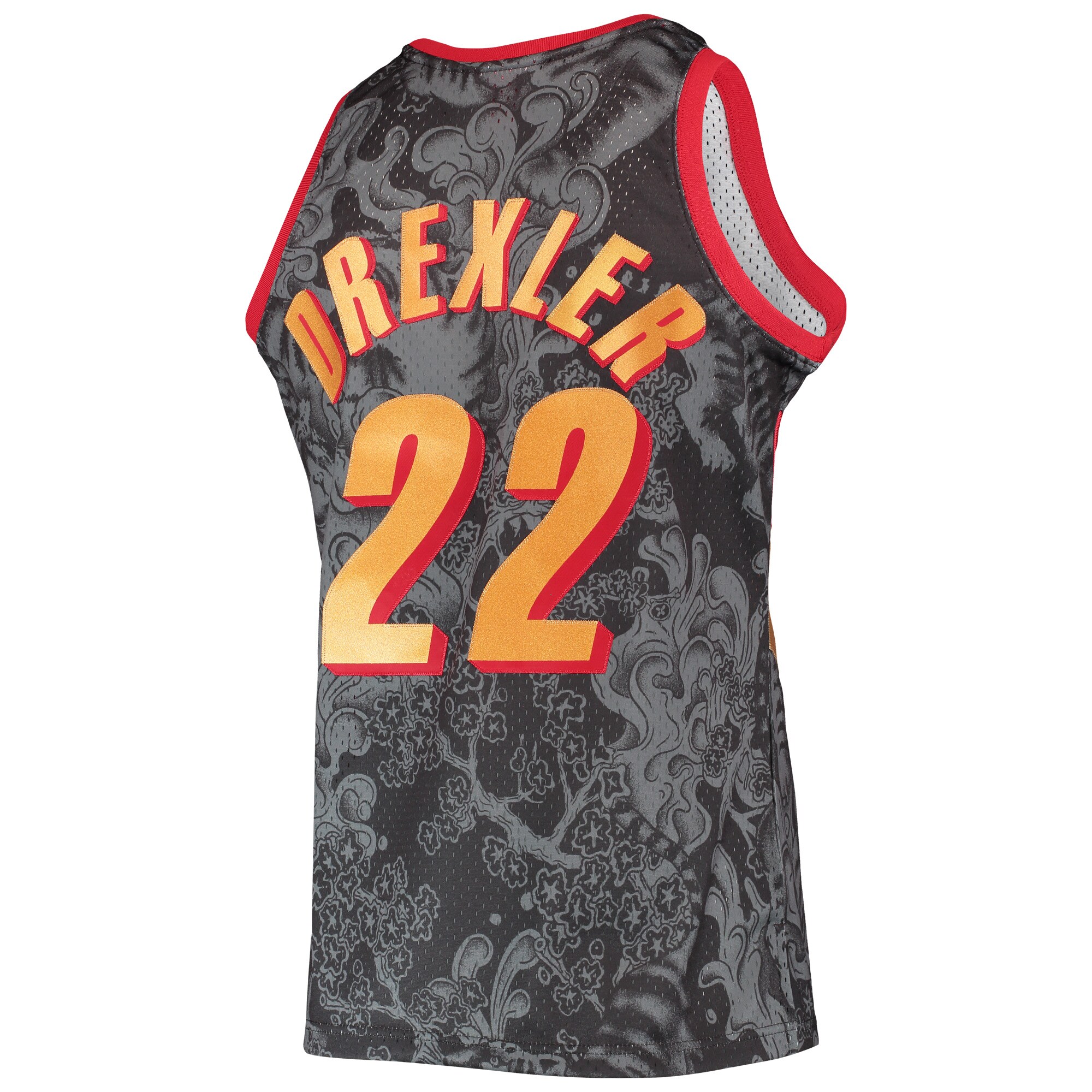 Clyde Drexler Portland Trail Blazers Mitchell & Ness Hardwood Classics 1991\/92 Lunar New Year Swingman Jersey - Black