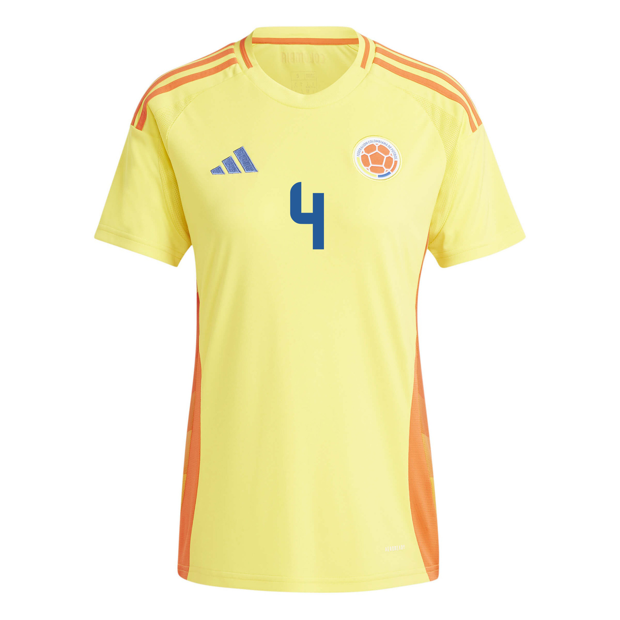 Santiago Arias 4 Colombia National Team 2024/25 Home Women Jersey - Yellow