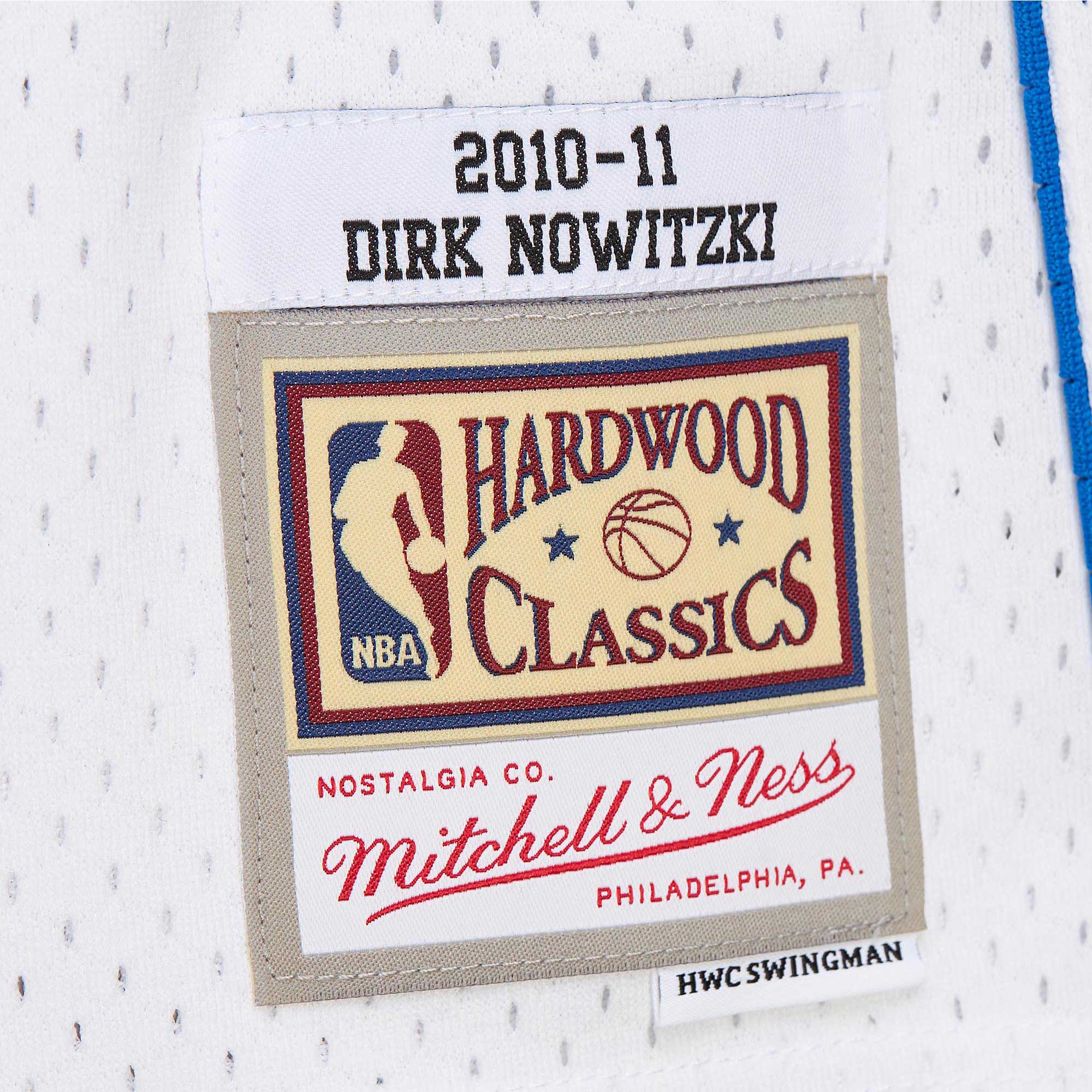 Dirk Nowitzki Dallas Mavericks Mitchell & Ness 2010\/11 Hardwood Classics Swingman Jersey - White