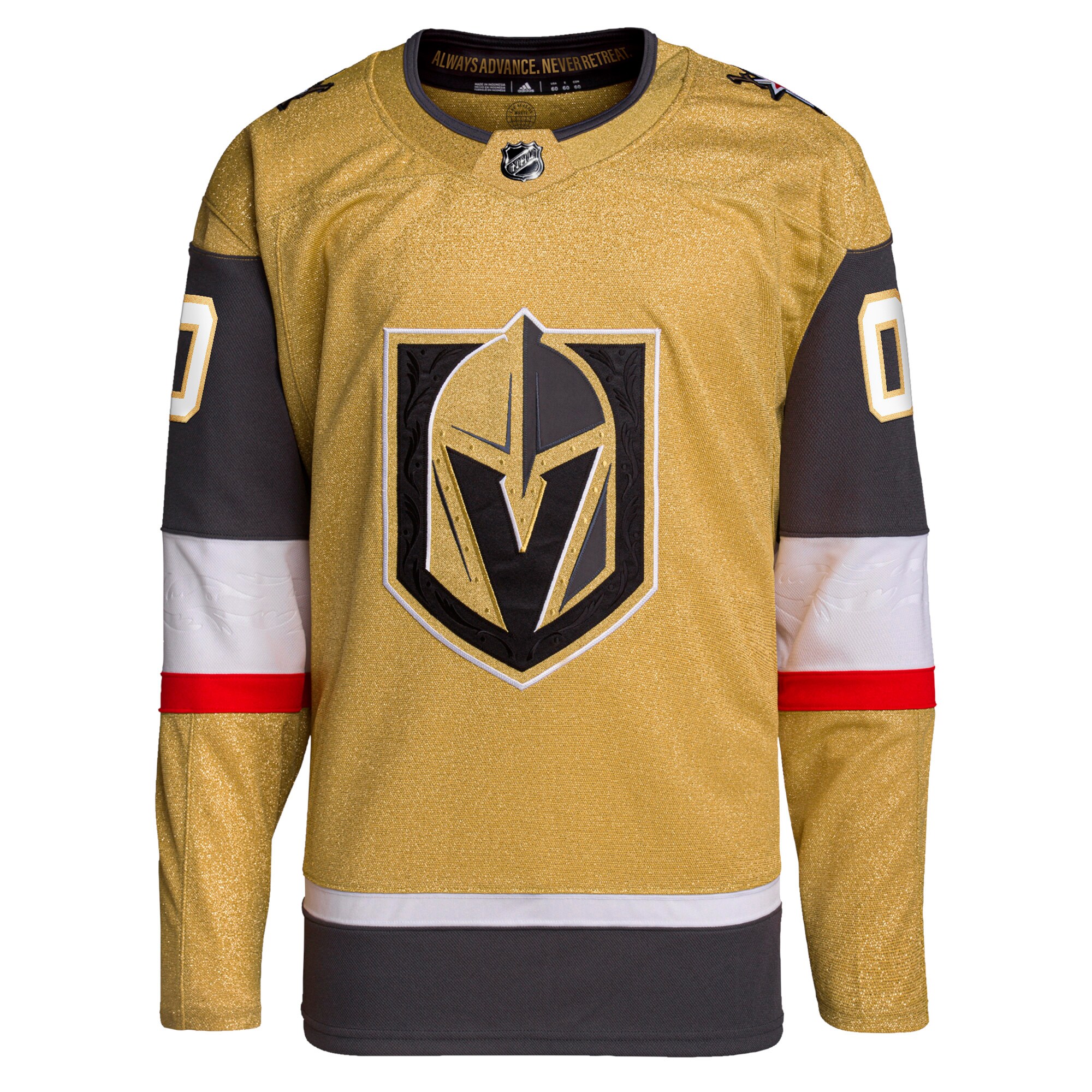 Vegas Golden Knights adidas  Home  Primegreen Authentic Custom Jersey - Gold