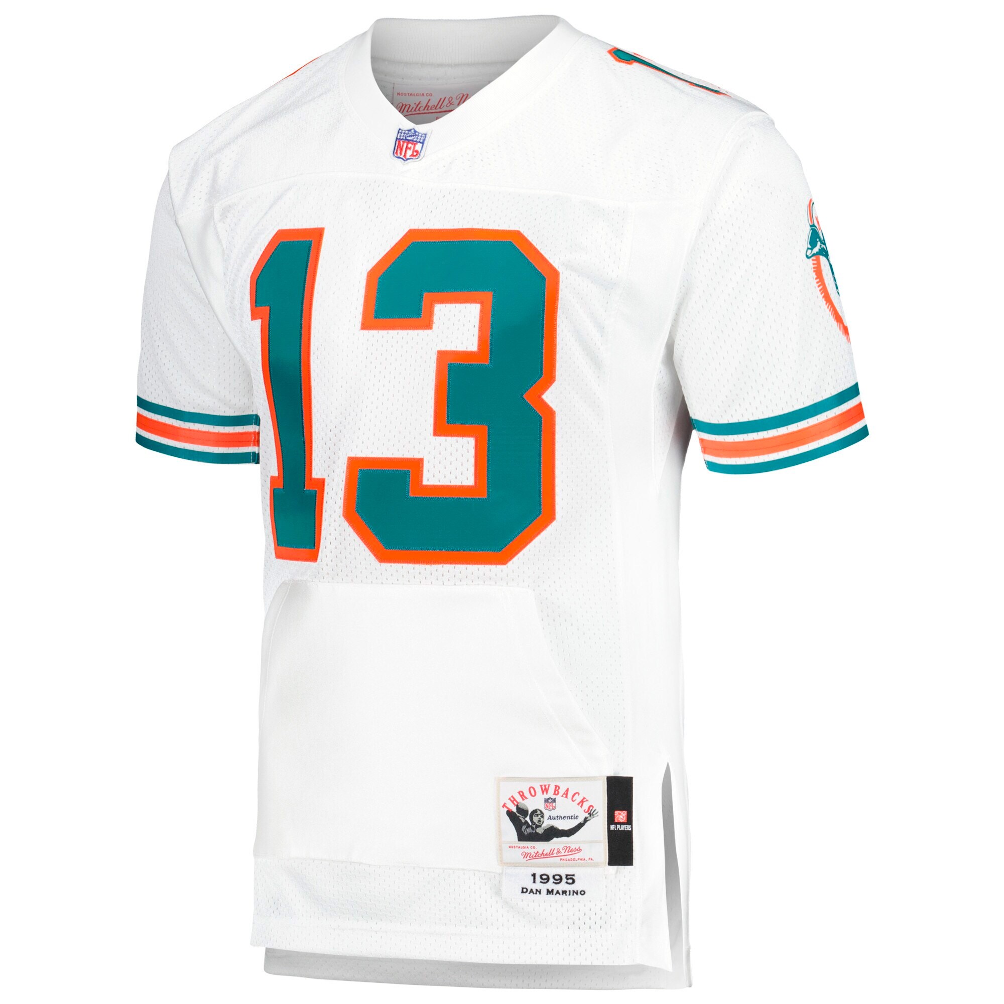 Dan Marino Miami Dolphins 1995 Mitchell & Ness Authentic Throwback Retired Player Pocket\u00c3\u201a\u00c2\u00a0Jersey - White