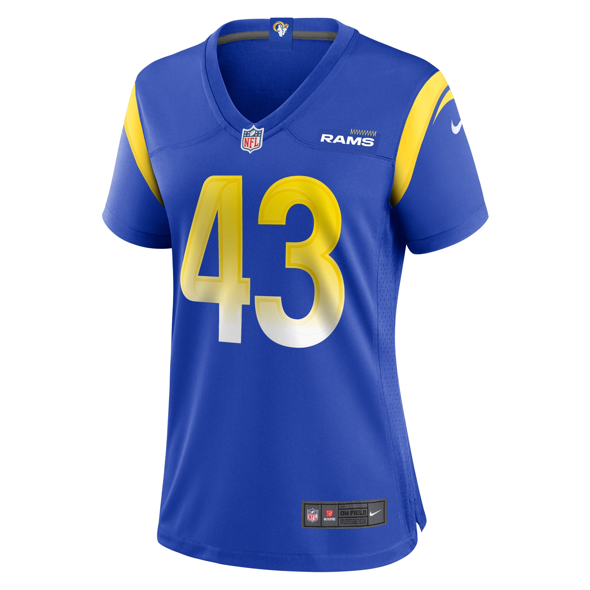 Joshua Karty Los Angeles Rams  Women's  Game Jersey -  Royal