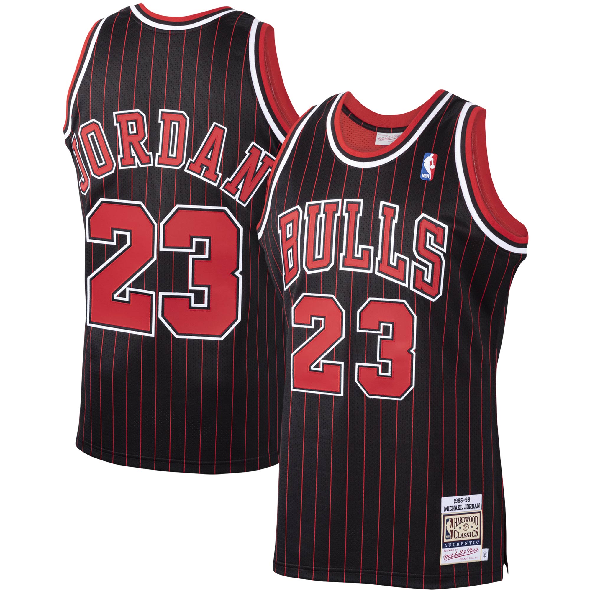 Michael Jordan Chicago Bulls Mitchell & Ness 1995\/96 Hardwood Classics Authentic Jersey - Black