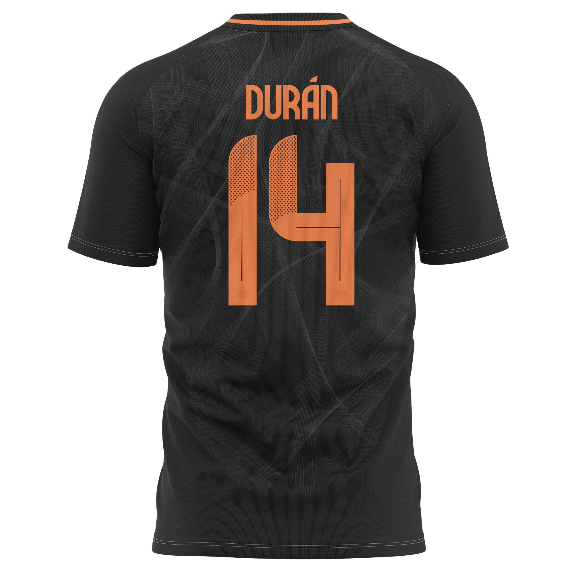 Jhon Durán 14 Colombia National Team 2024 Away Kits AOP T-shirt - Black