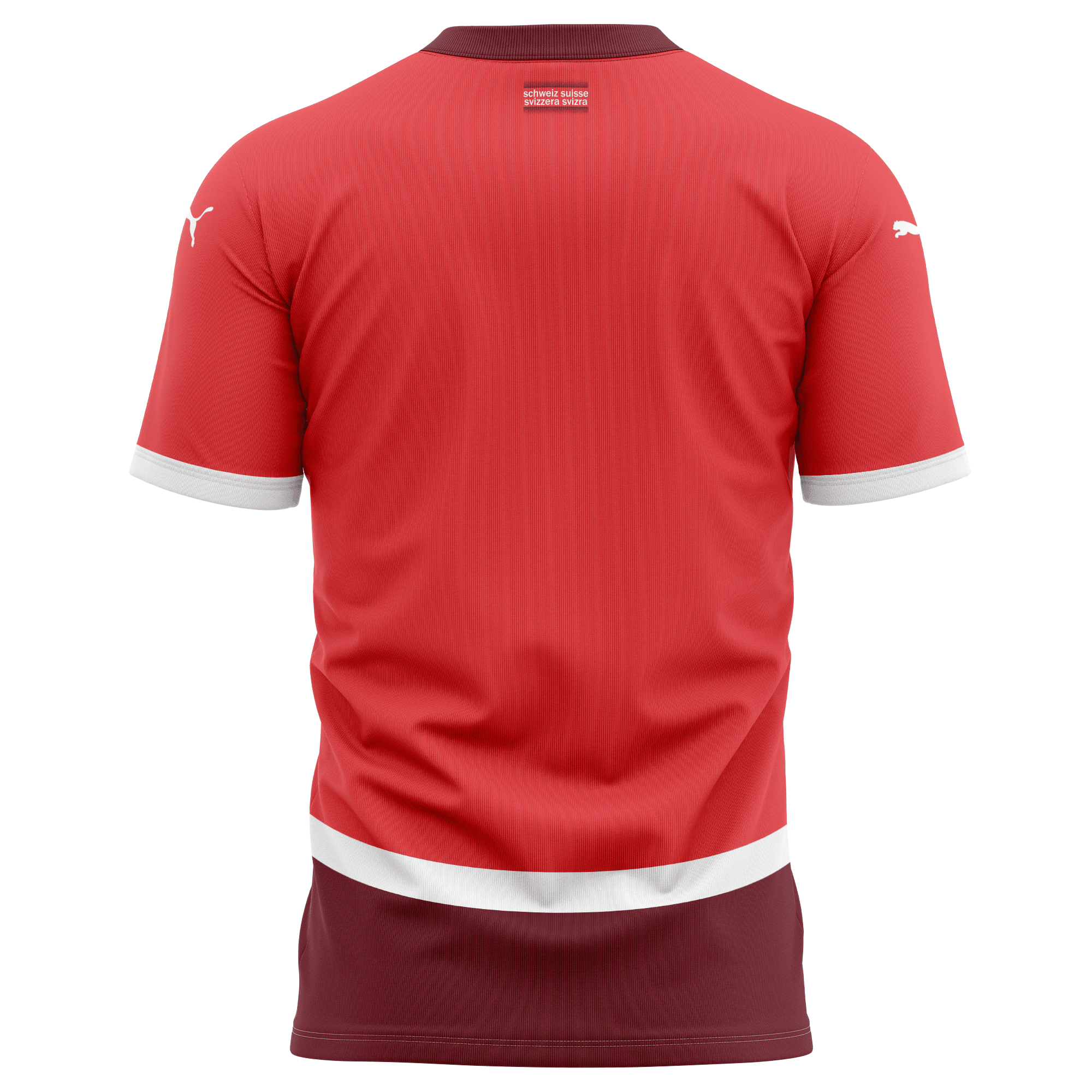 Switzerland National Team 2024 Home Kits AOP T-shirt - Red