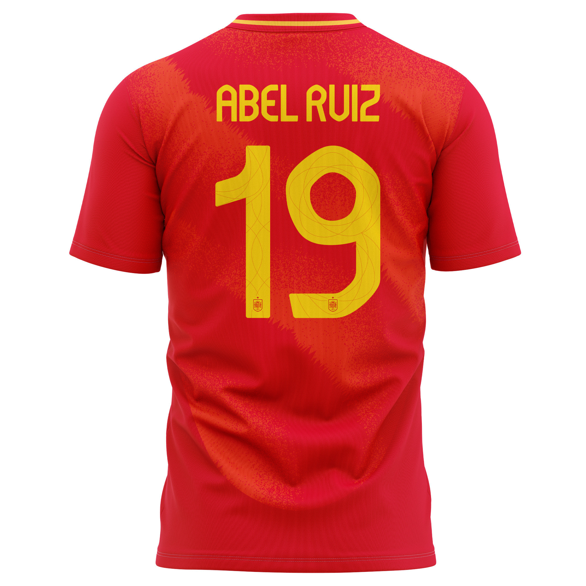 Abel Ruiz 19 Spain National Team 2024 Home Kits AOP T-shirt - Red