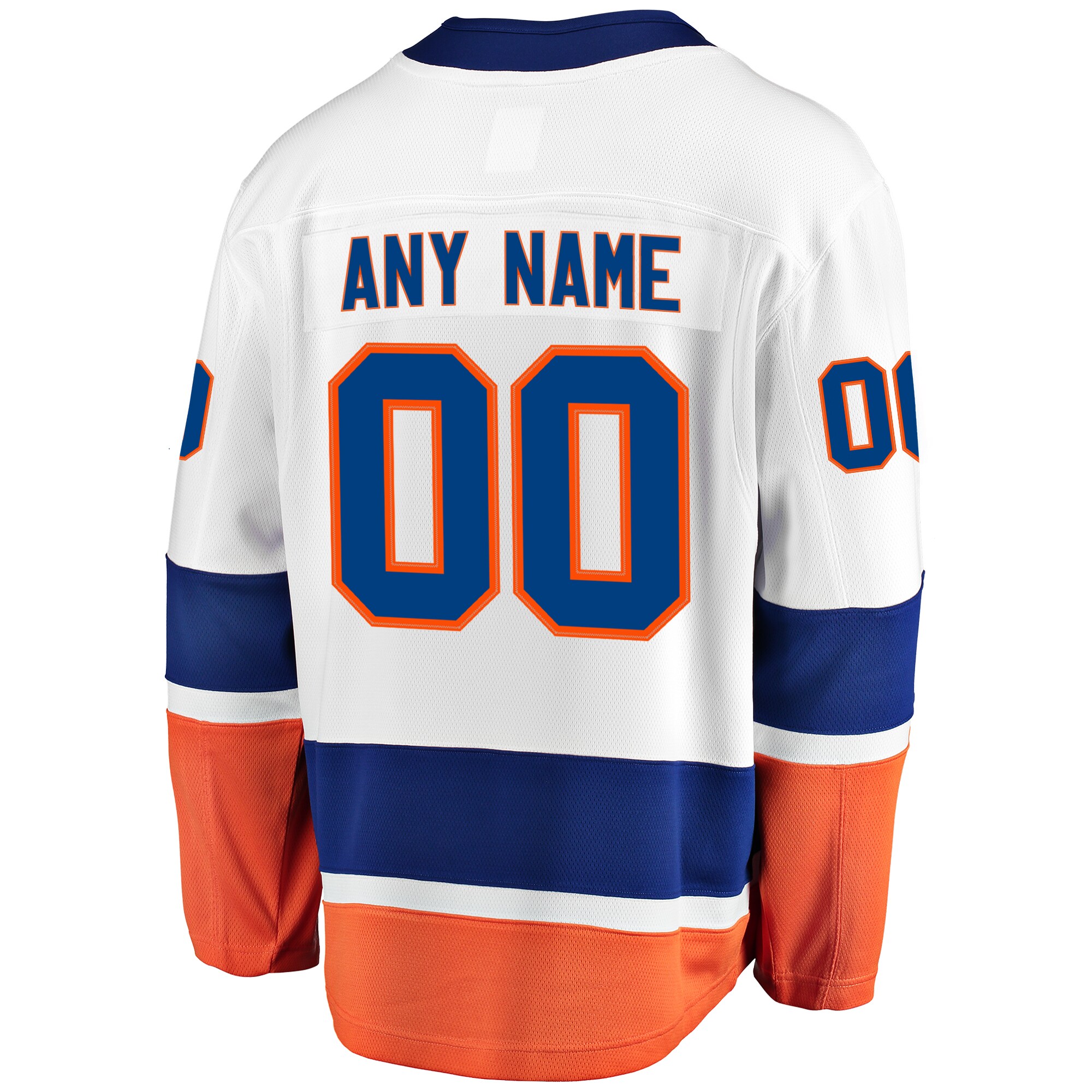 New York Islanders Fanatics Away Breakaway Custom Jersey - White