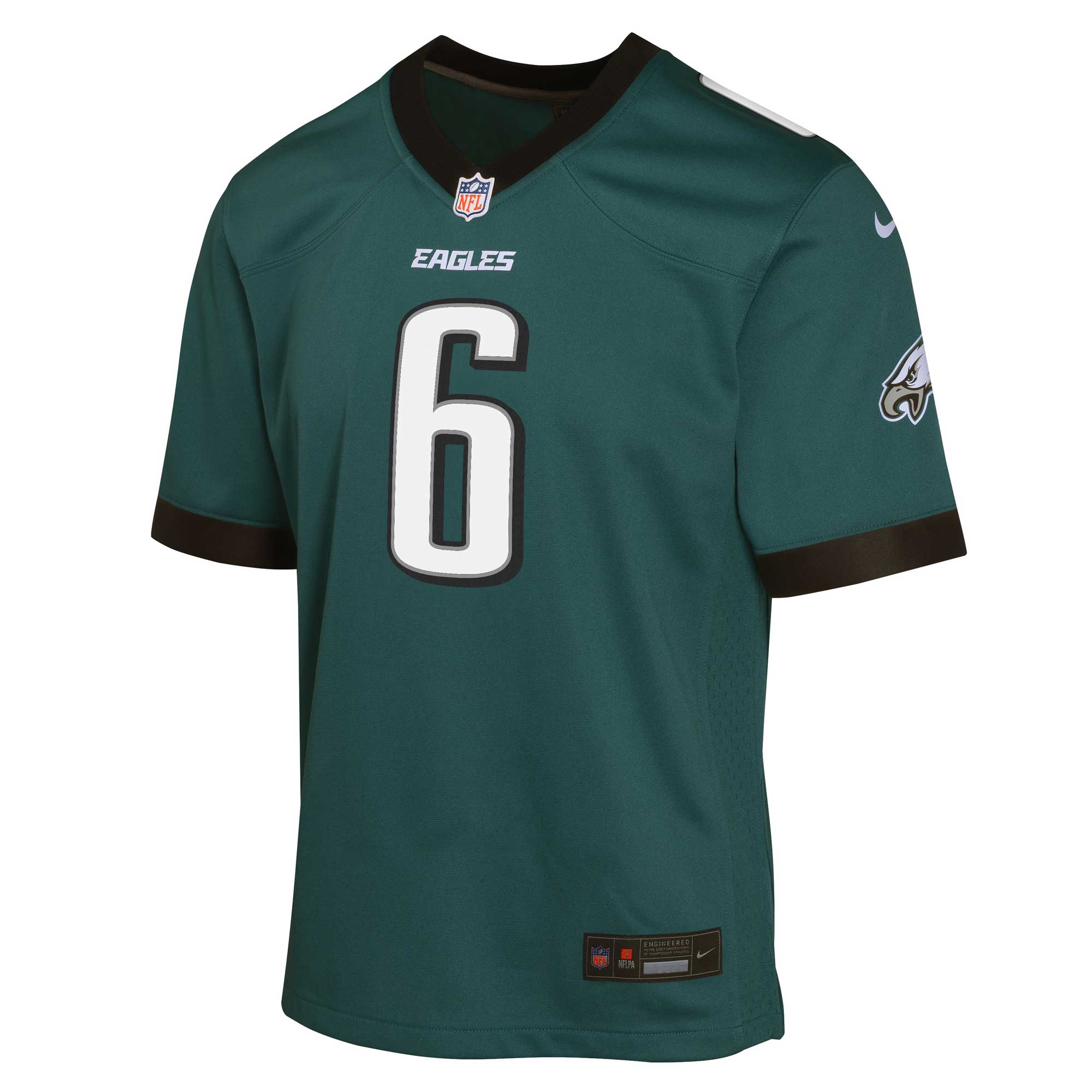 DeVonta Smith Philadelphia Eagles  Youth Game Jersey - Midnight Green