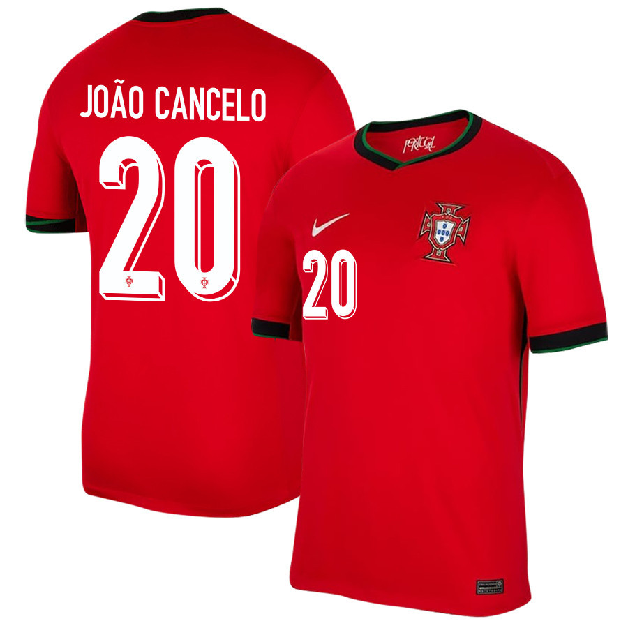 João Cancelo 20 Portugal National Team 2024/25 Home Men Jersey - Red