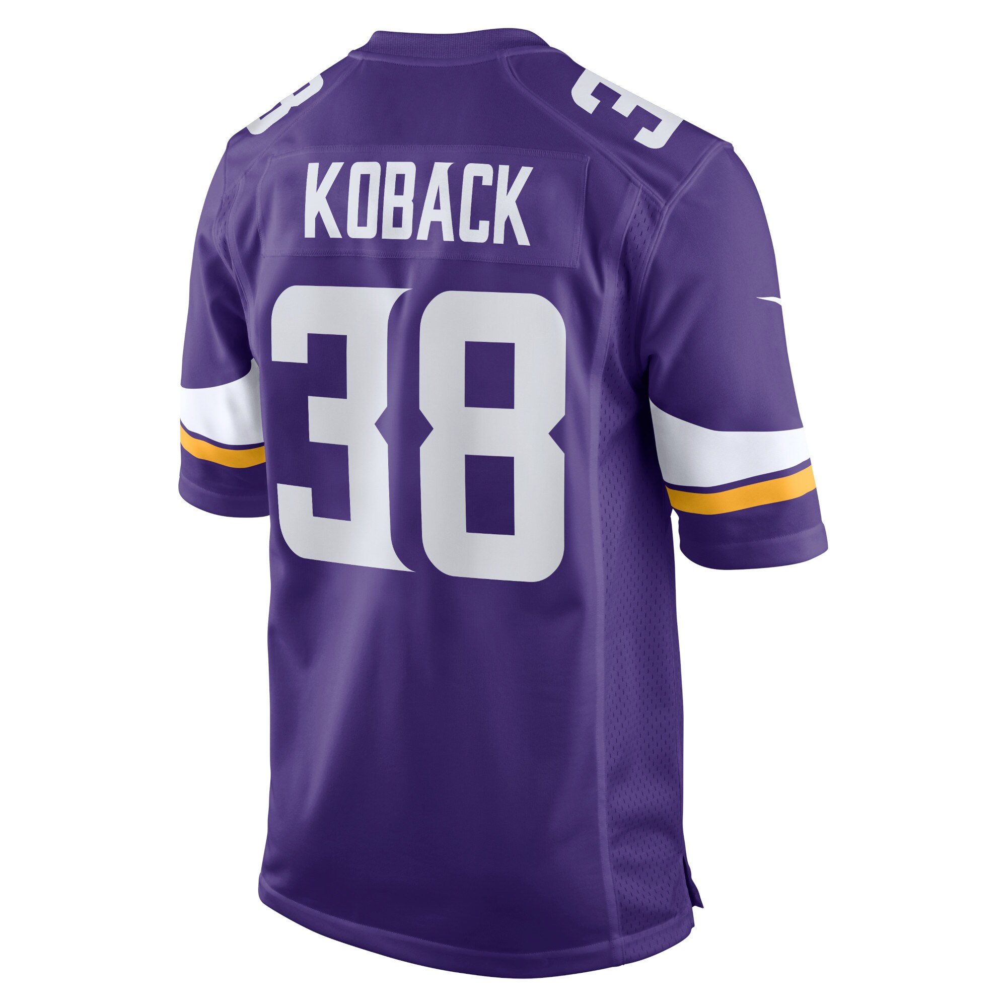 Bryant Koback Minnesota Vikings  Home Game Player Jersey - Purple