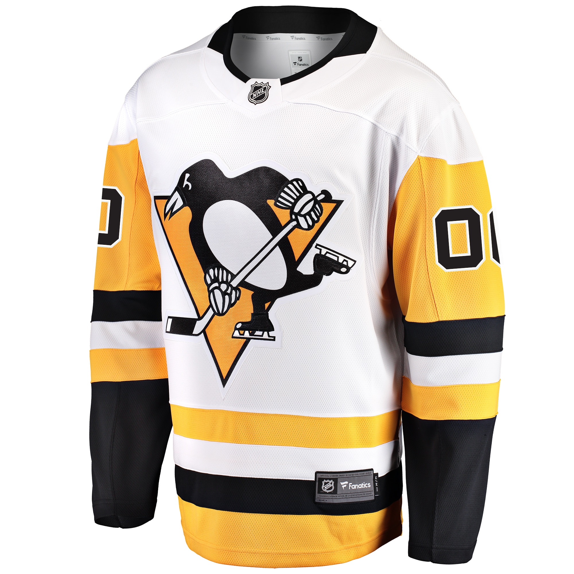 Pittsburgh Penguins Fanatics Away Breakaway Custom Jersey - White