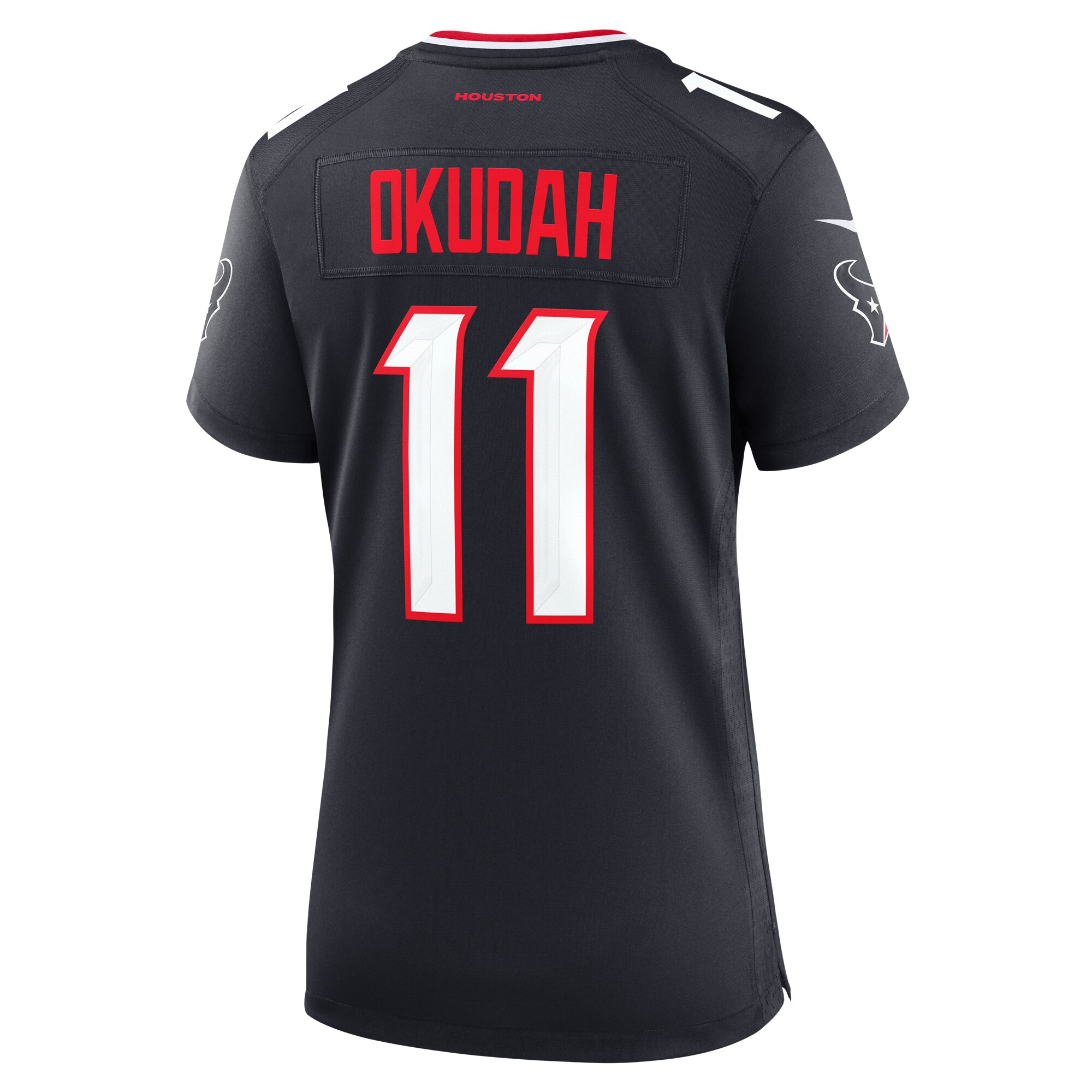 Jeff Okudah Houston Texans  Women's Team Game Jersey -  Navy