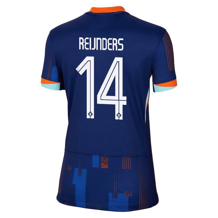 Tijjani Reijnders 14 Netherlands National Team 2024/25 Away WOMEN Jersey - Navy