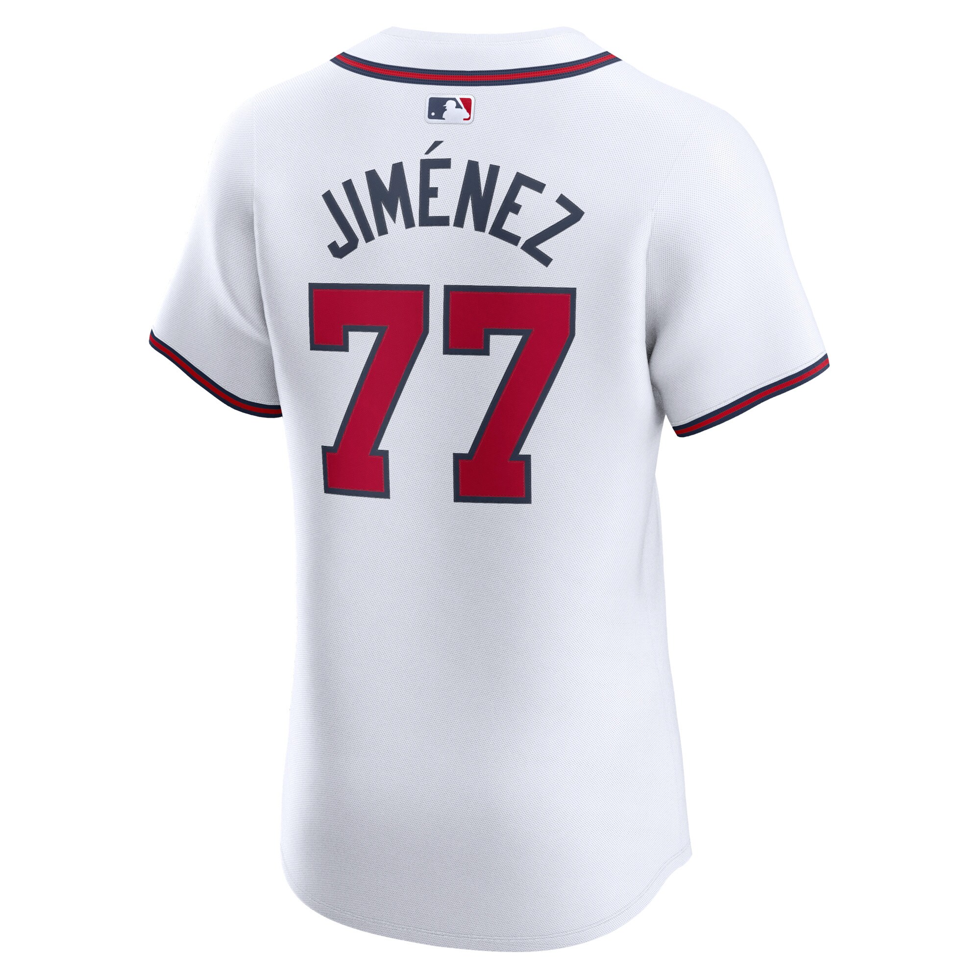 Joe Jimenez Atlanta Braves  Home Elite Player Jersey - White