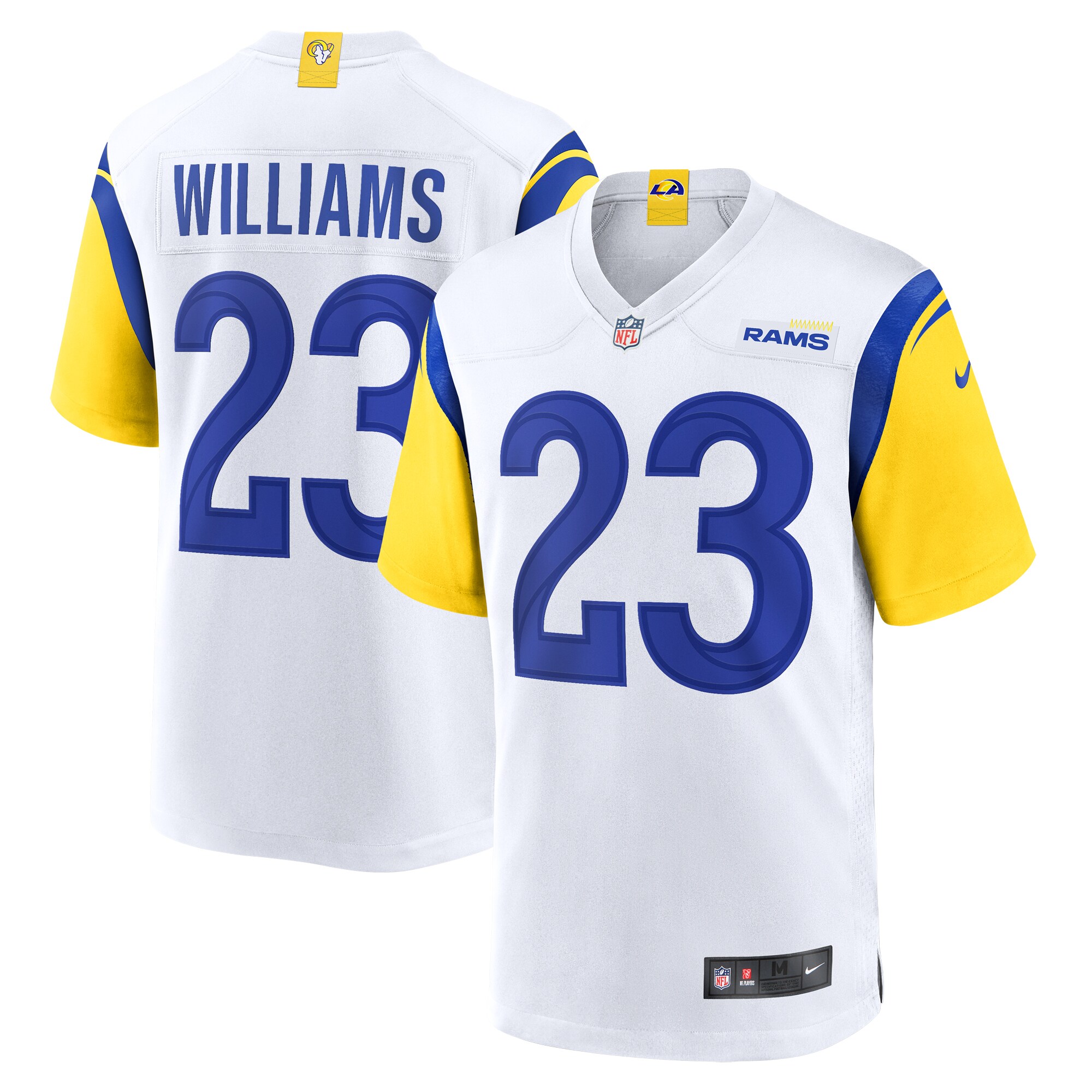 Kyren Williams Los Angeles Rams   Game Jersey -  White