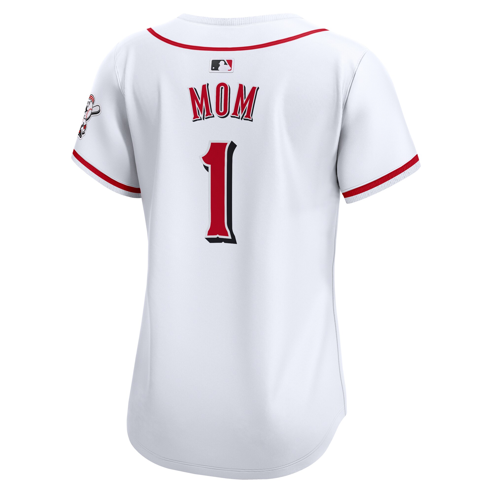 Cincinnati Reds  Women's #1 Mom Home Limited Jersey - White