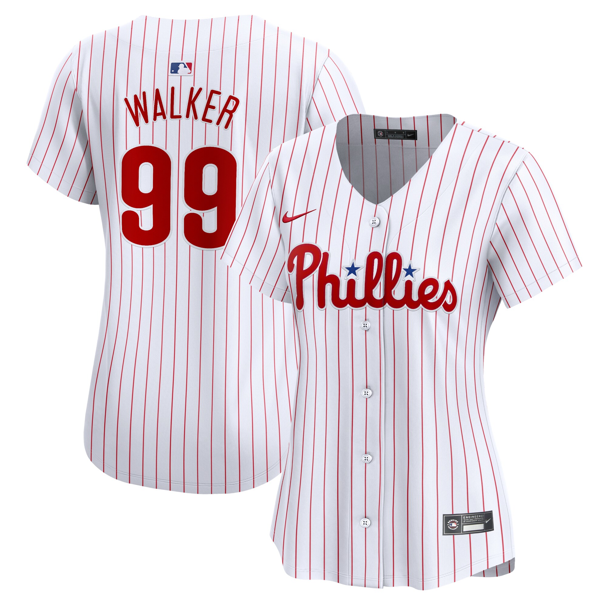Taijuan Walker Philadelphia Phillies  Women's  Home Limited Player Jersey - White