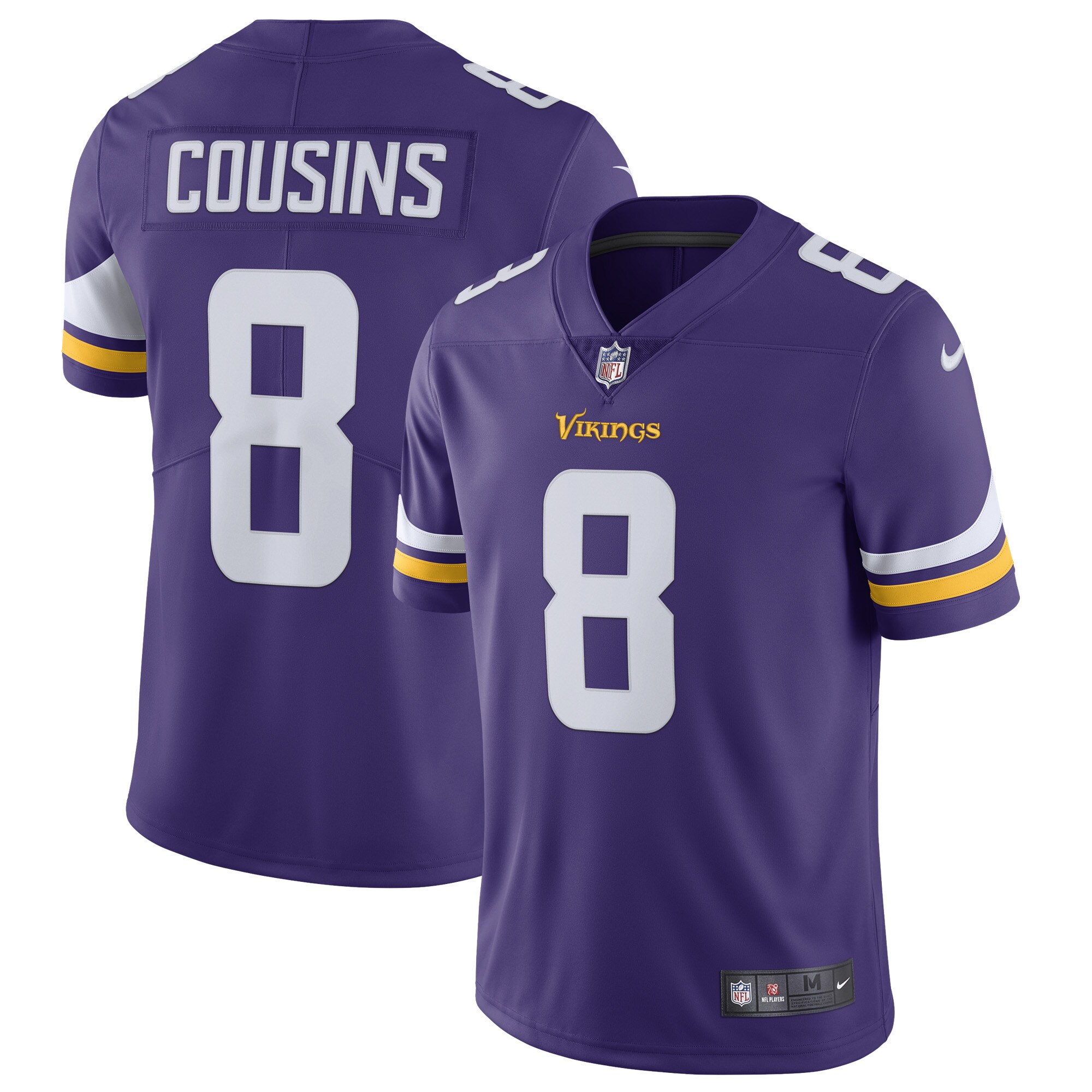 Kirk Cousins Minnesota Vikings  Vapor Untouchable Limited Jersey - Purple