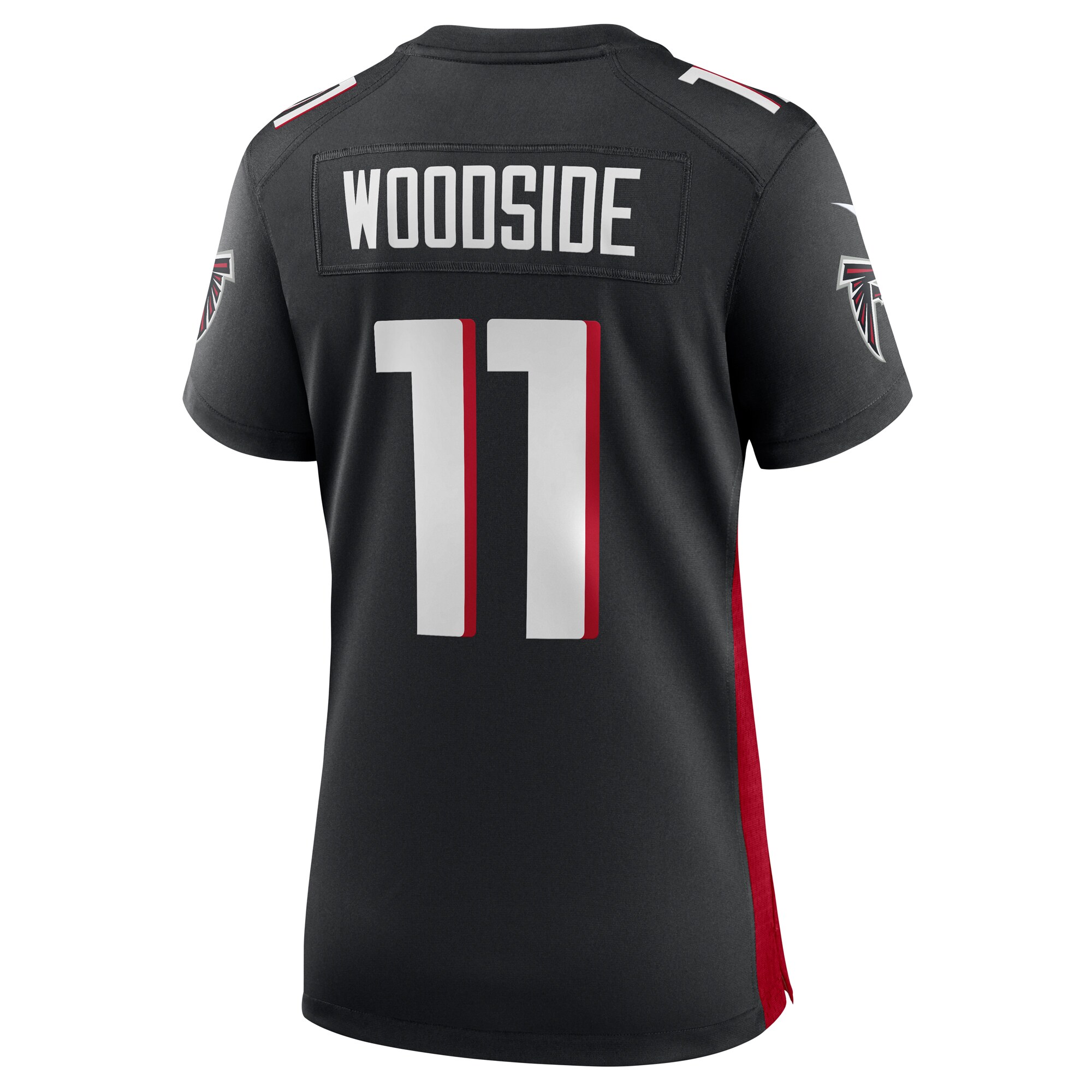 Logan Woodside Atlanta Falcons  Women's Team Game Jersey -  Black