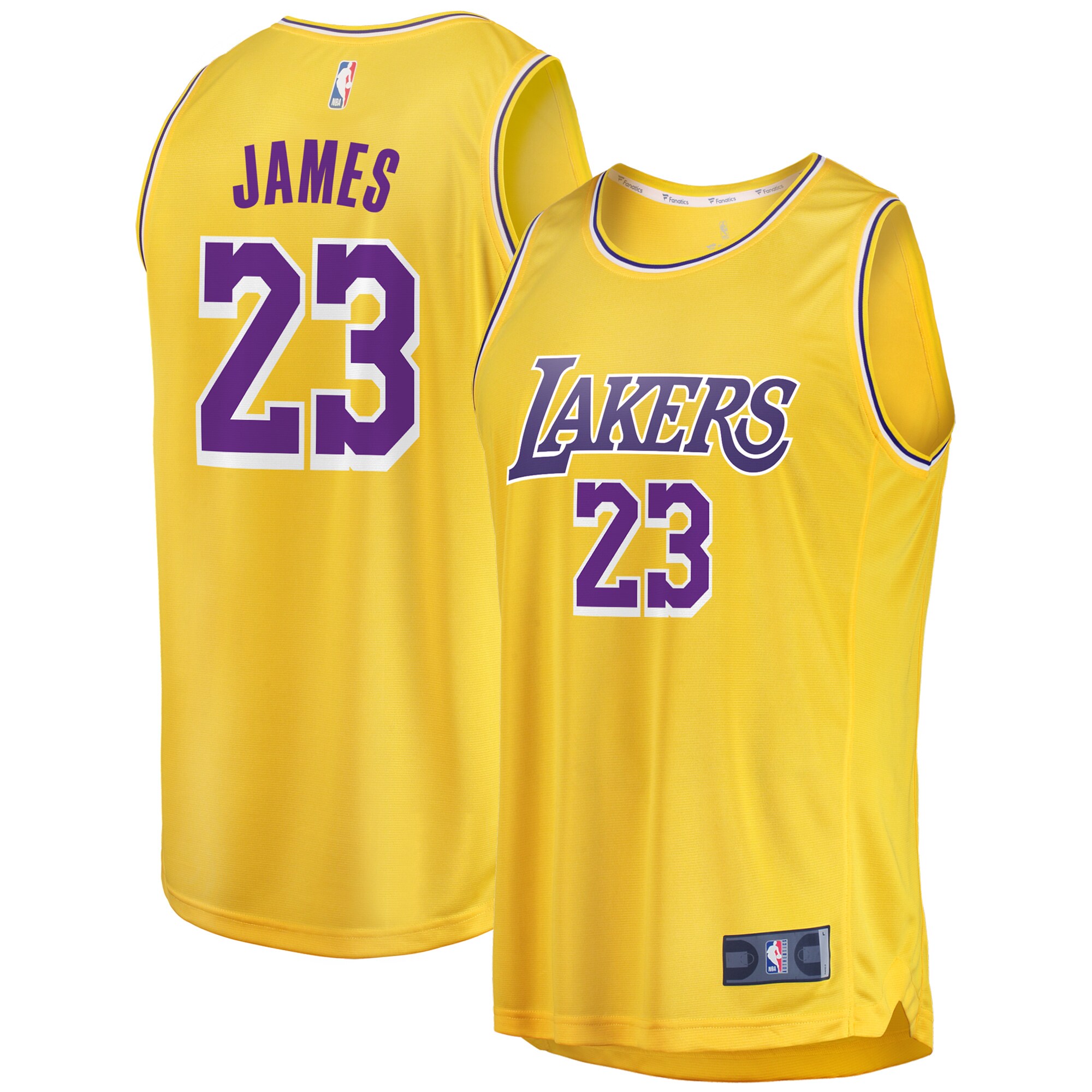 LeBron James Los Angeles Lakers Fanatics 2019\/20 Fast Break Replica Jersey Gold - Icon Edition
