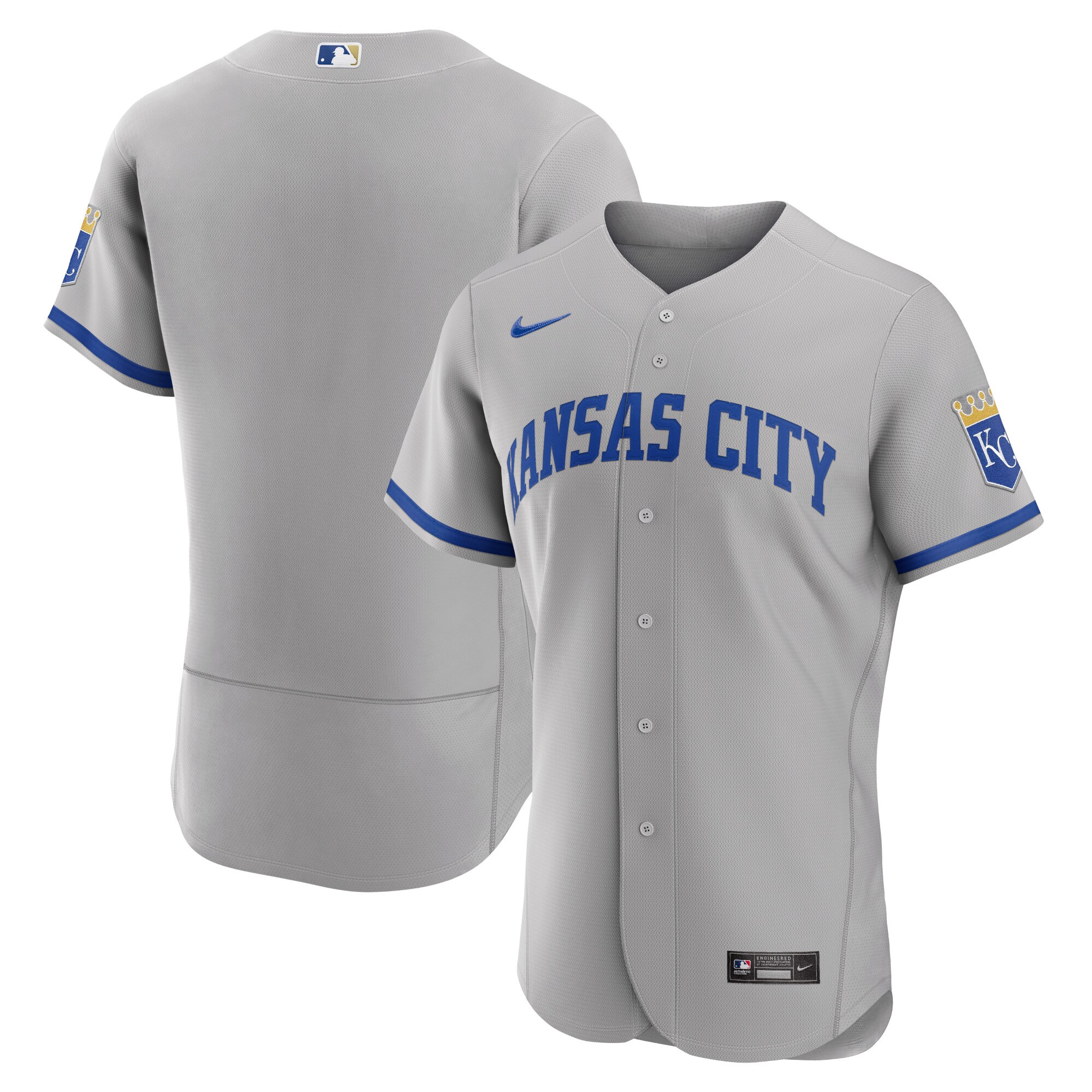 Kansas City Royals  2022 Road Authentic Jersey - Gray