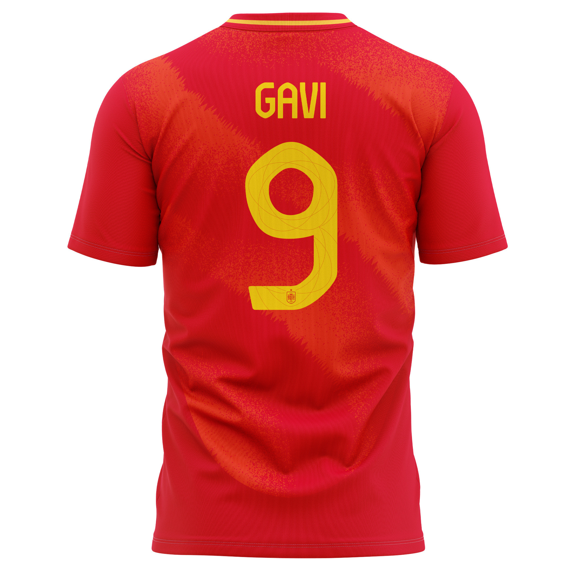 Gavi 9 Spain National Team 2024 Home Kits AOP T-shirt - Red