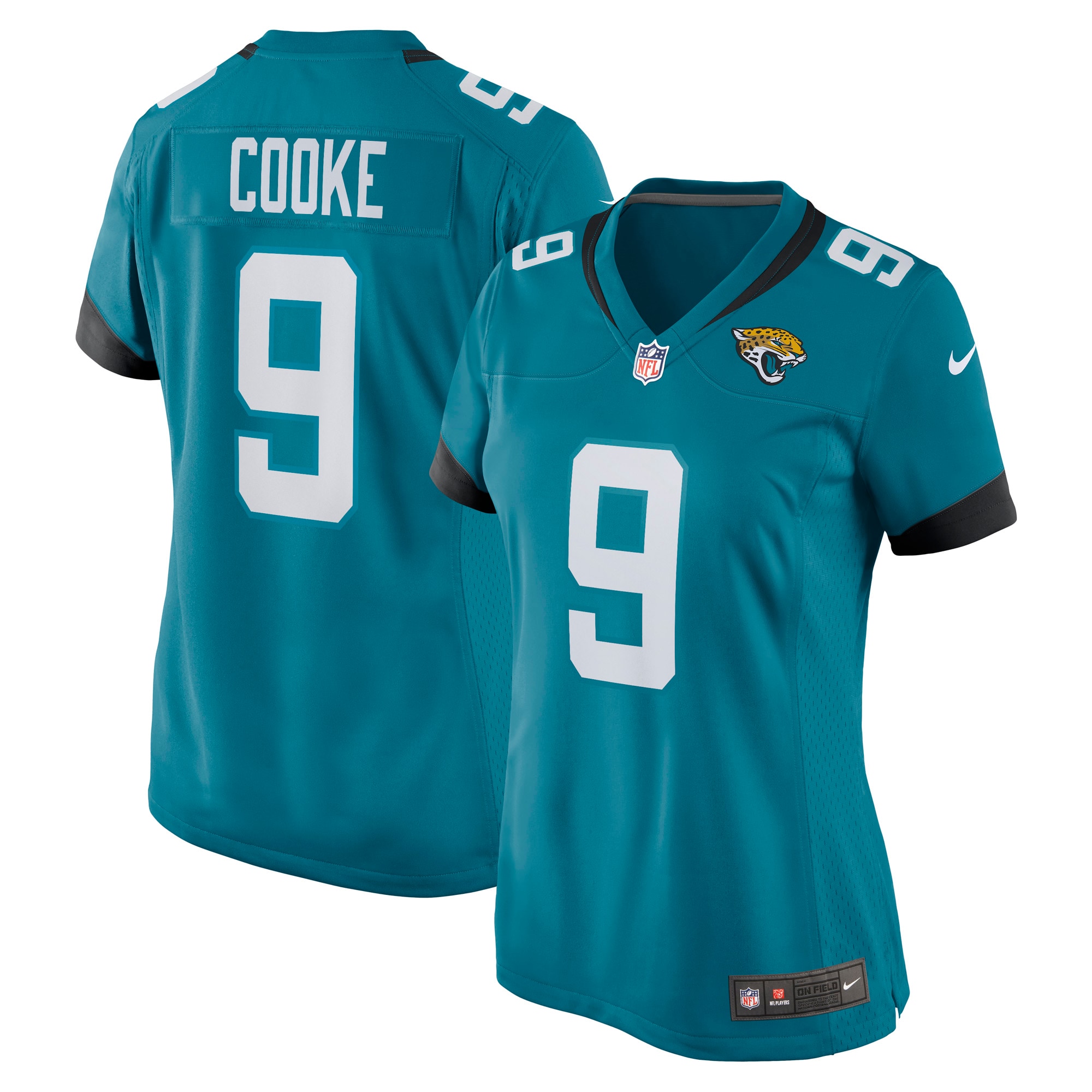 Logan Cooke Jacksonville Jaguars  Women's Game Jersey - Teal