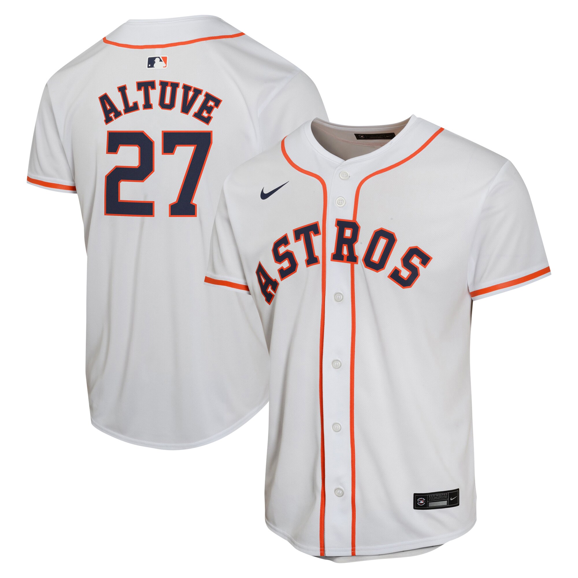 Jose Altuve Houston Astros  Youth Home Game Player Jersey - White