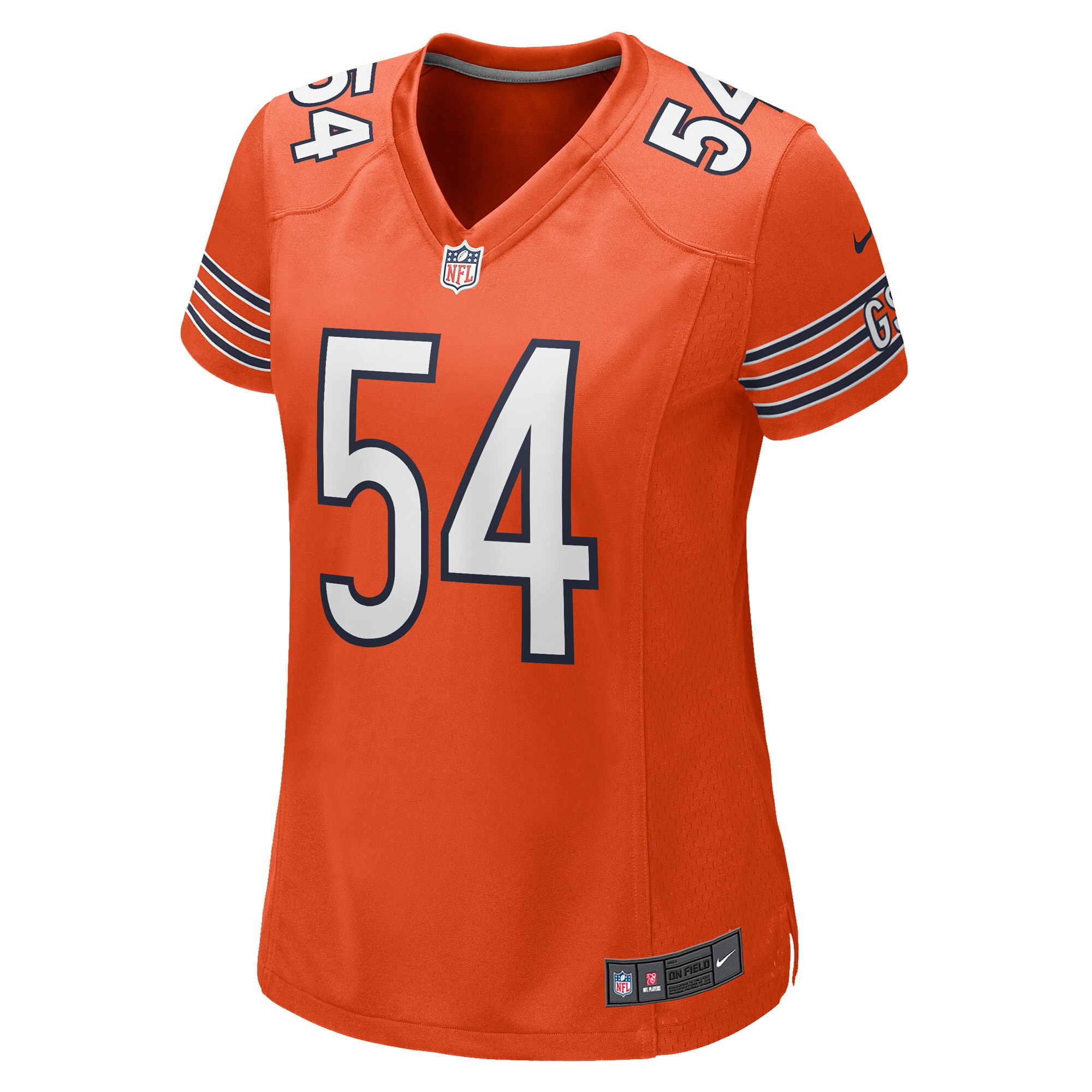 Brian Urlacher Chicago Bears  Women's Retired Player Jersey - Orange