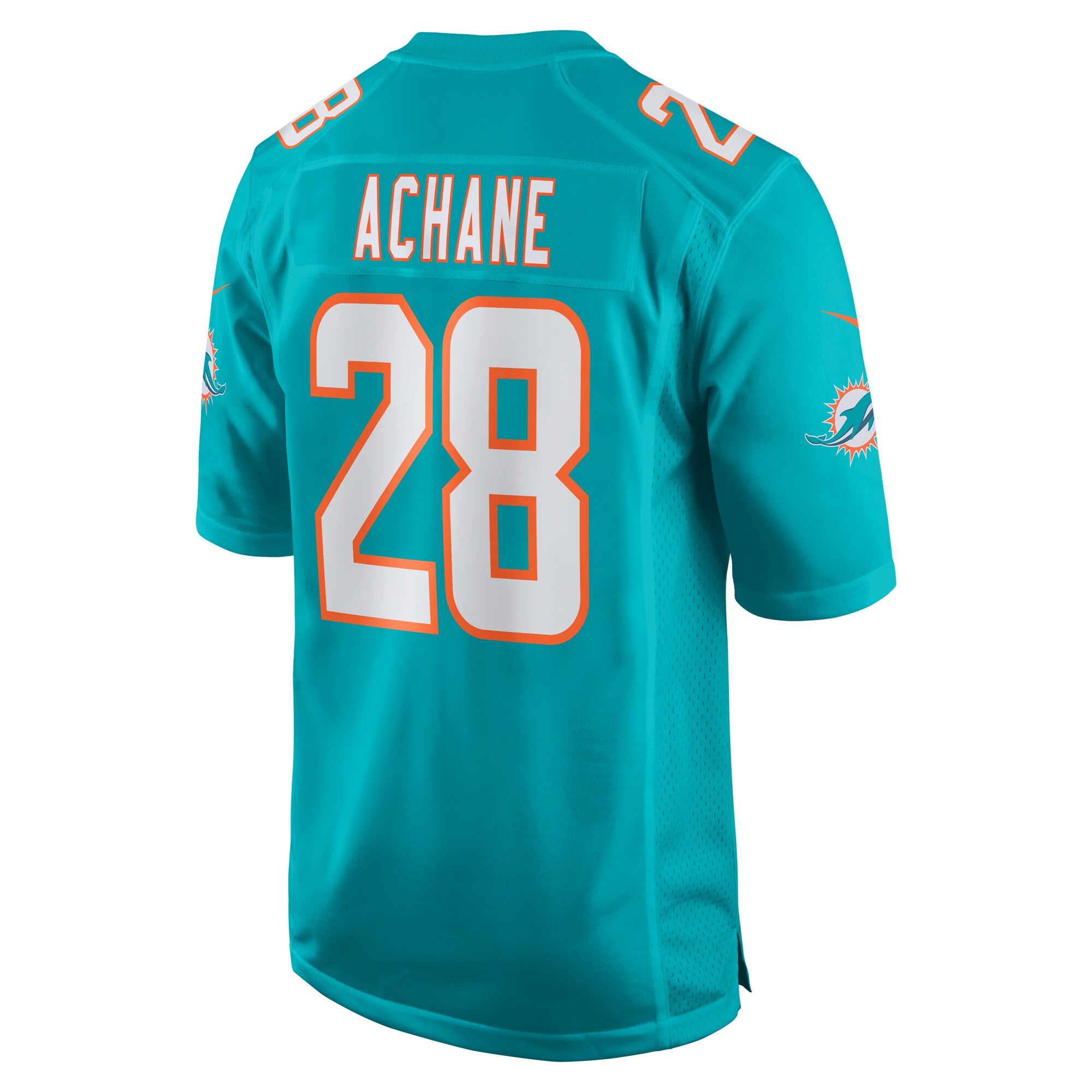 Devon Achane Miami Dolphins  Player Game Jersey - Aqua