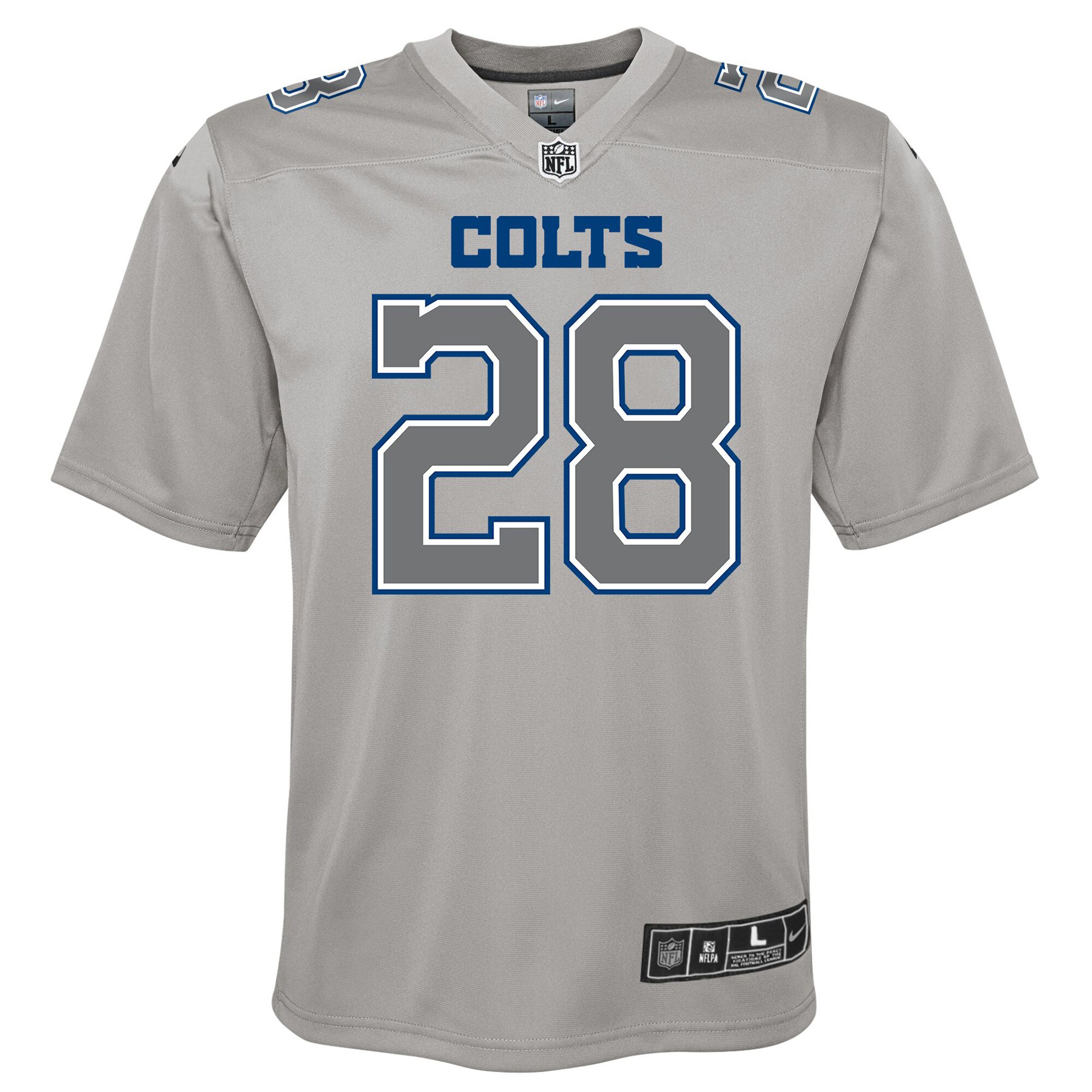 Jonathan Taylor Indianapolis Colts  Youth Atmosphere Game Jersey - Gray