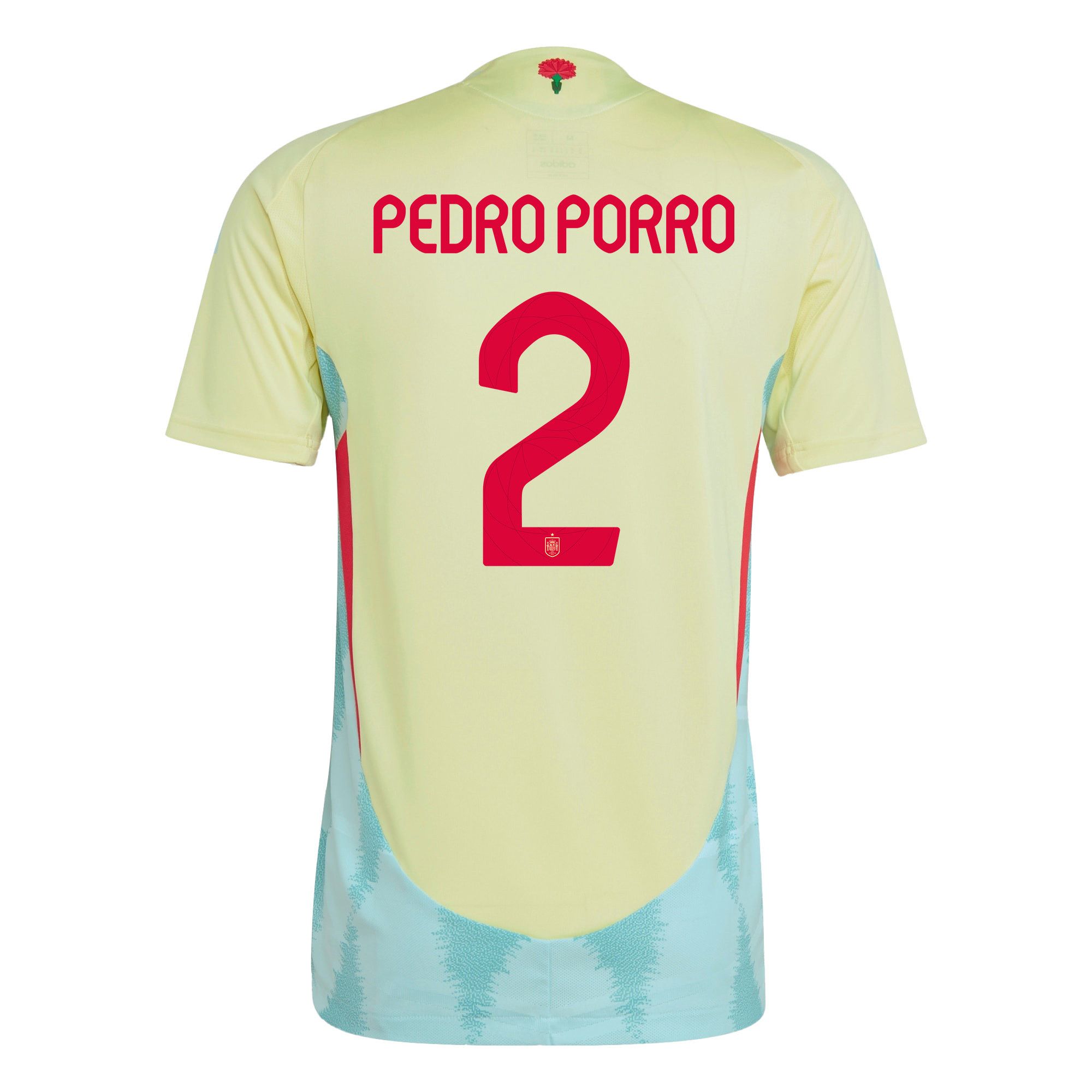 Pedro Porro 2 Spain National Team 2024 Away Men Jersey - Yellow