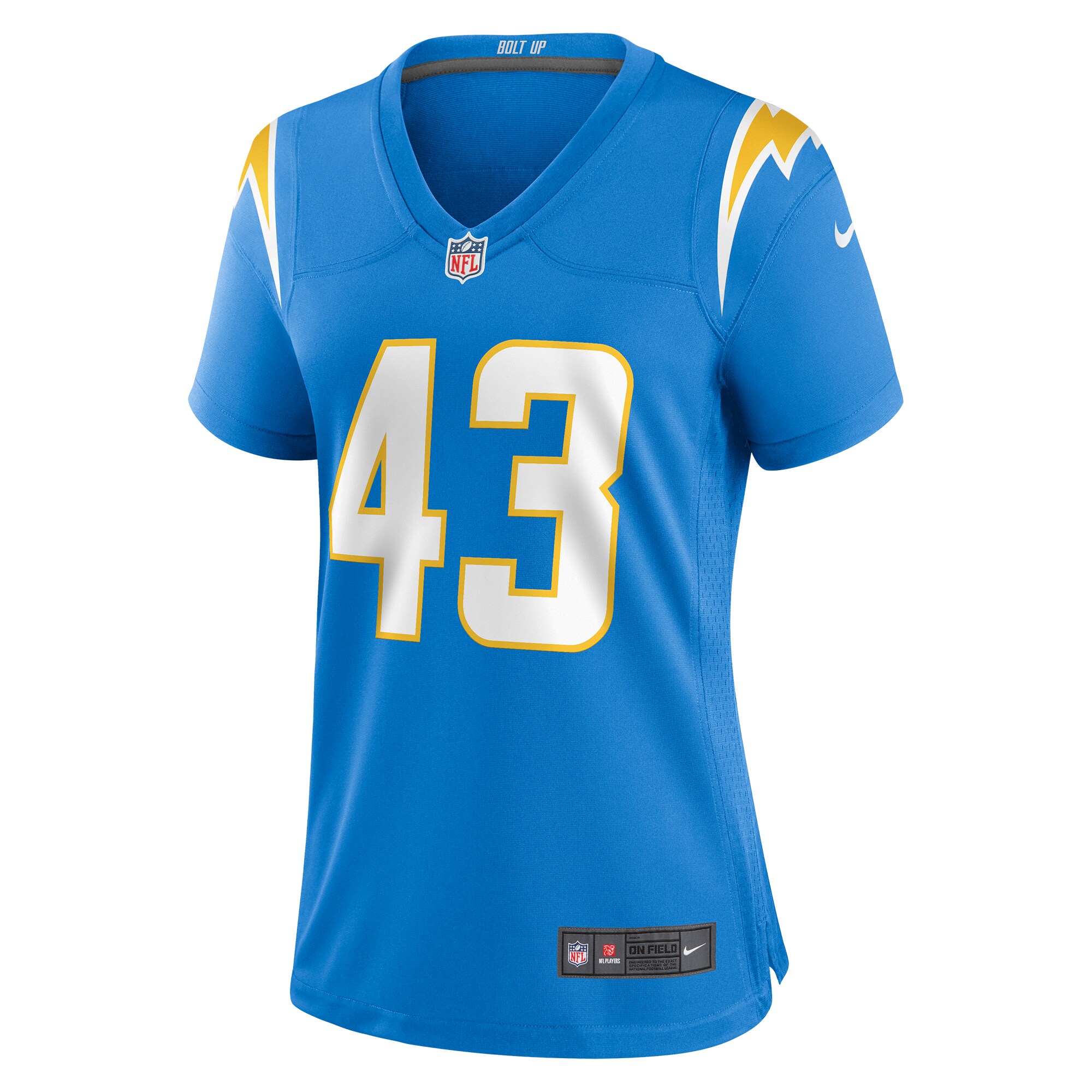 Troy Dye Los Angeles Chargers  Women's  Game Jersey -  Powder Blue