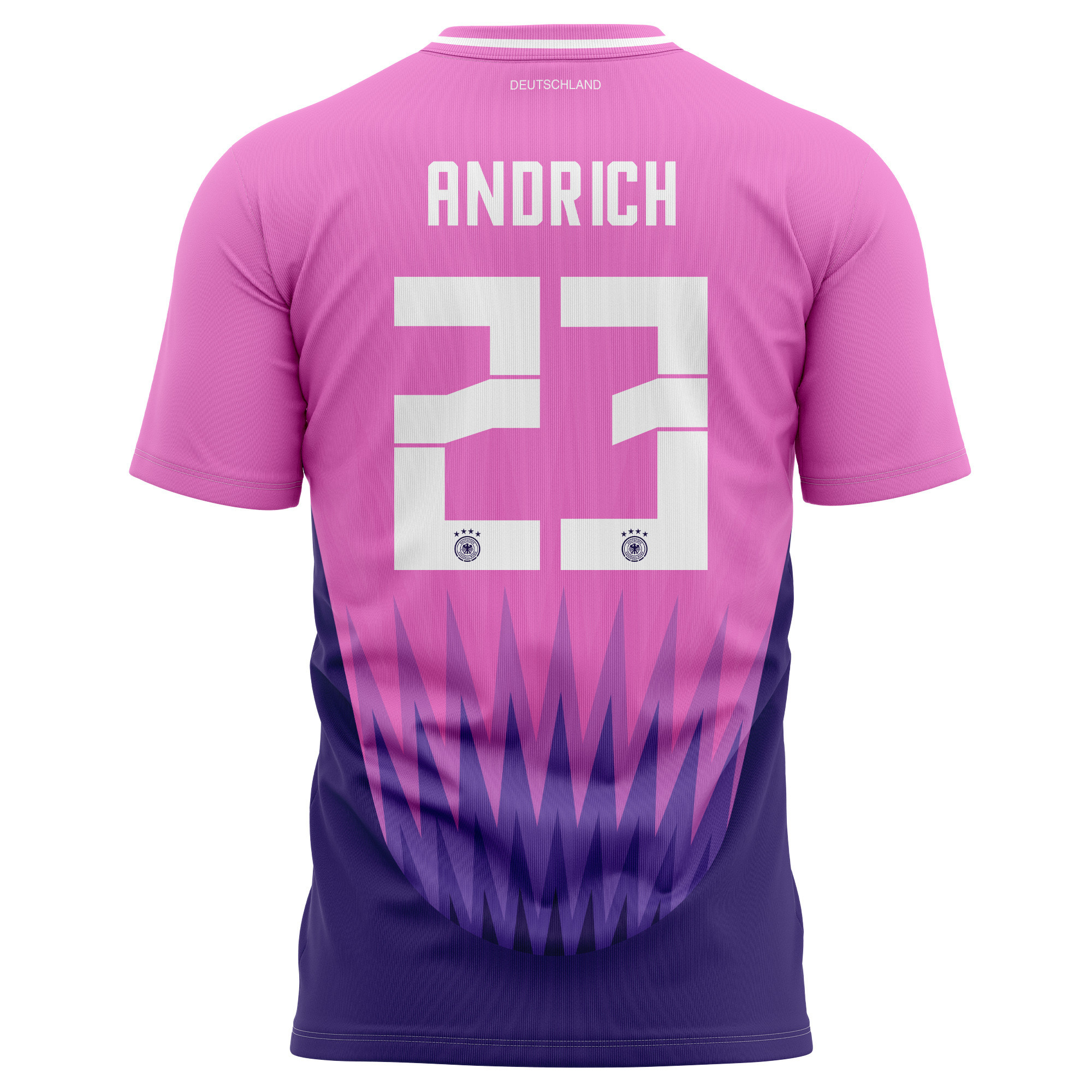 Robert Andrich 23 Germany National Team 2024 Away Kits AOP T-shirt - Purple