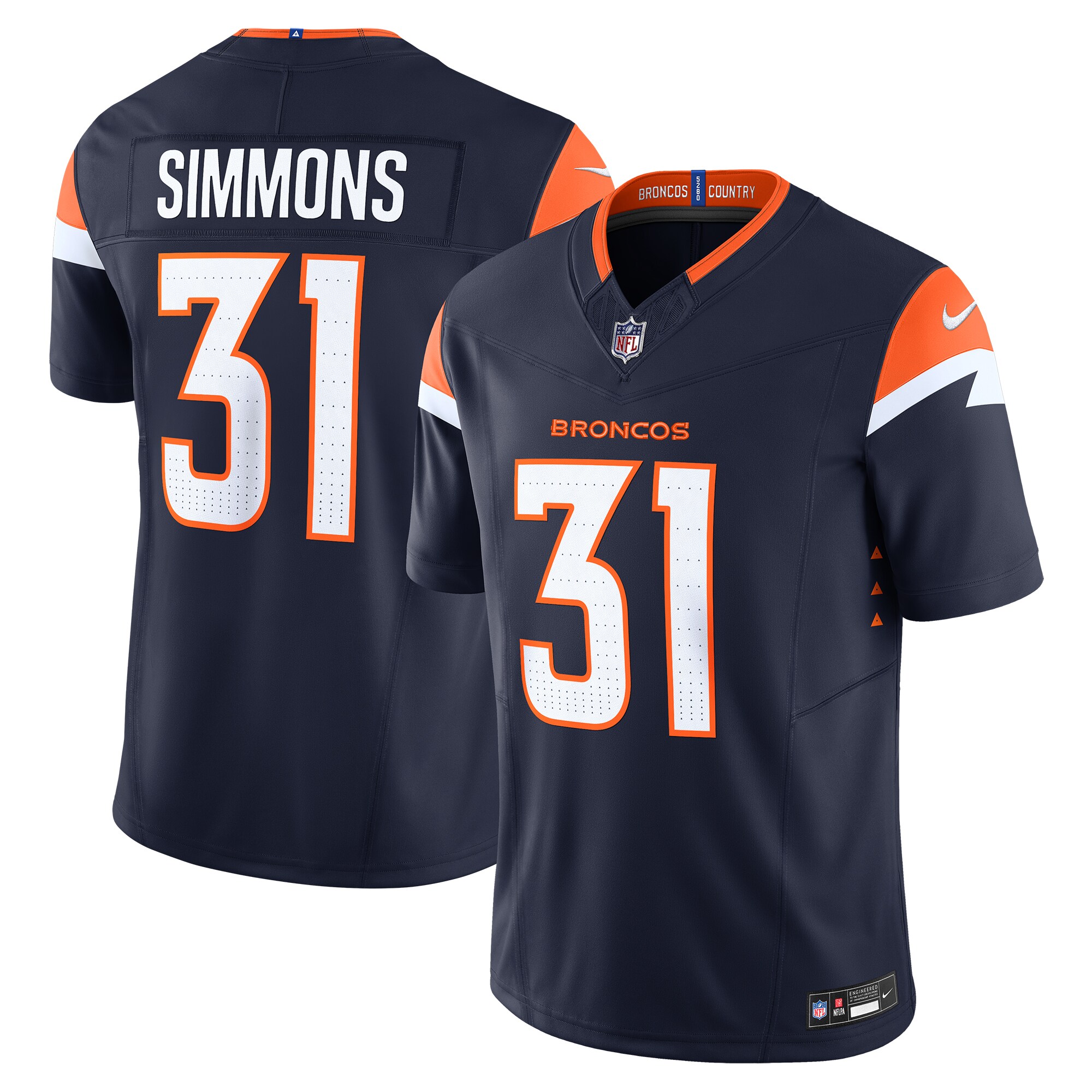 Justin Simmons Denver Broncos  Vapor F.U.S.E. Limited Jersey - Navy