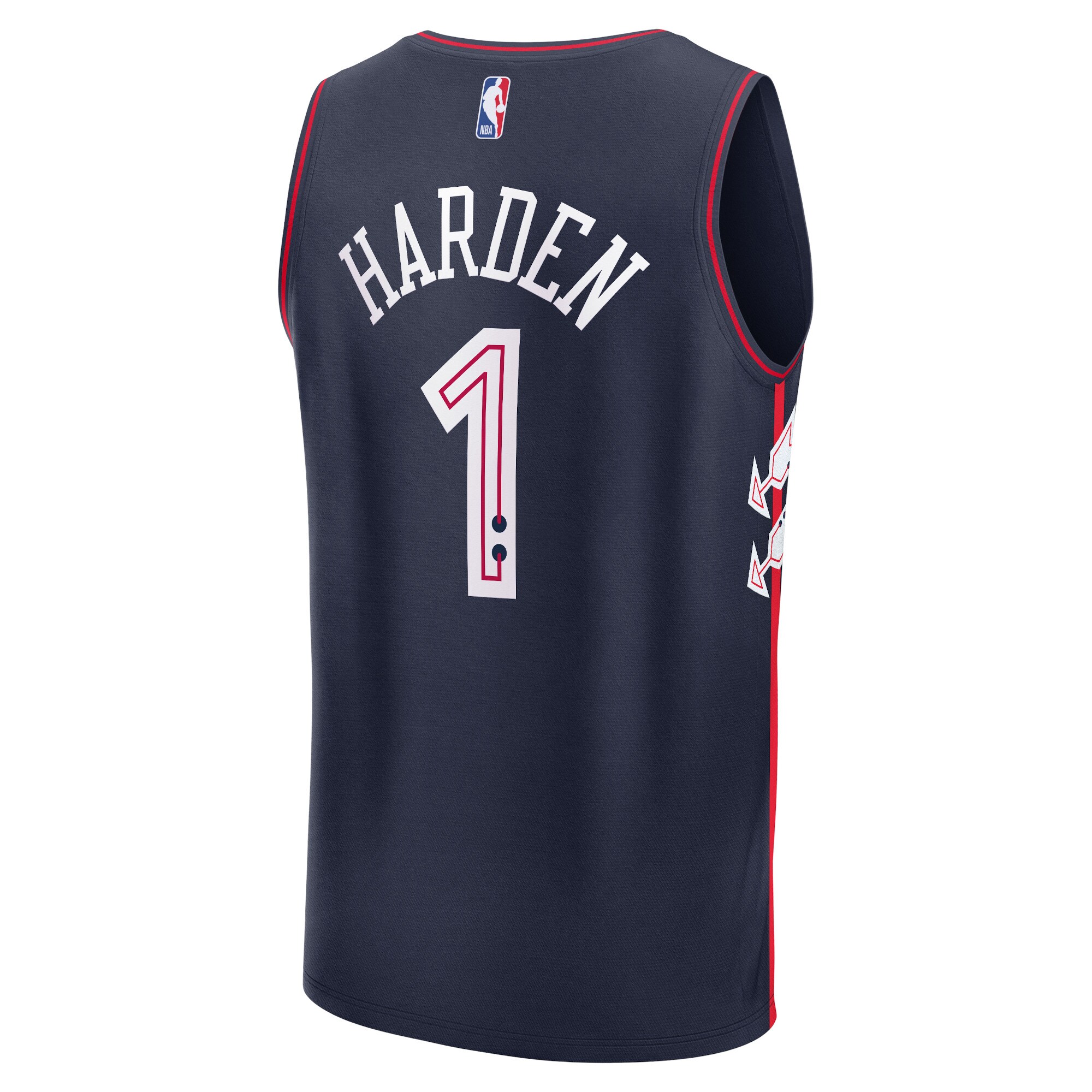 James Harden Philadelphia 76ers Fanatics Youth Fast Break Jersey - Navy - City Edition