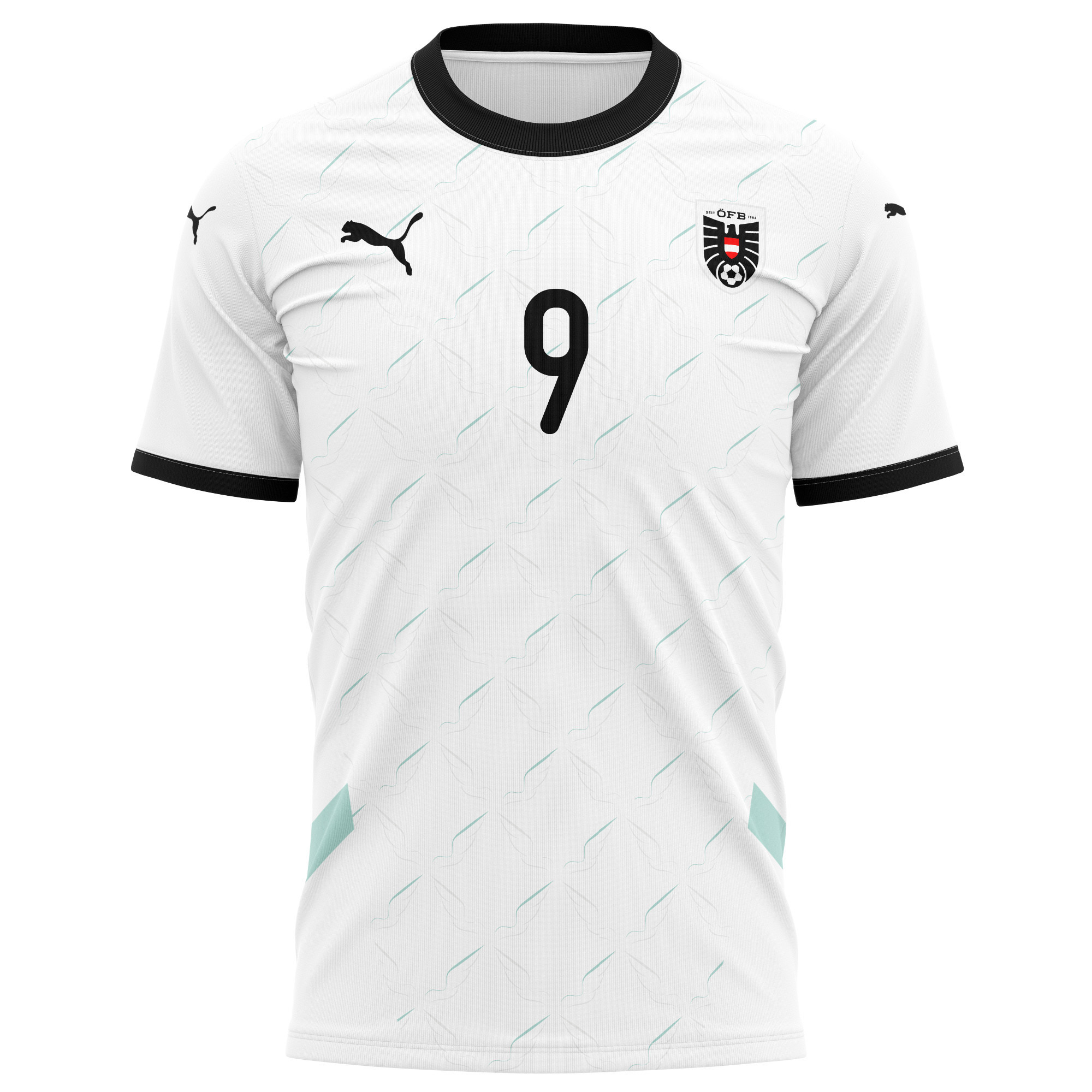 Marcel Sabitzer 9 Austria National Team 2024/25 Away Kits AOP T-shirt - White