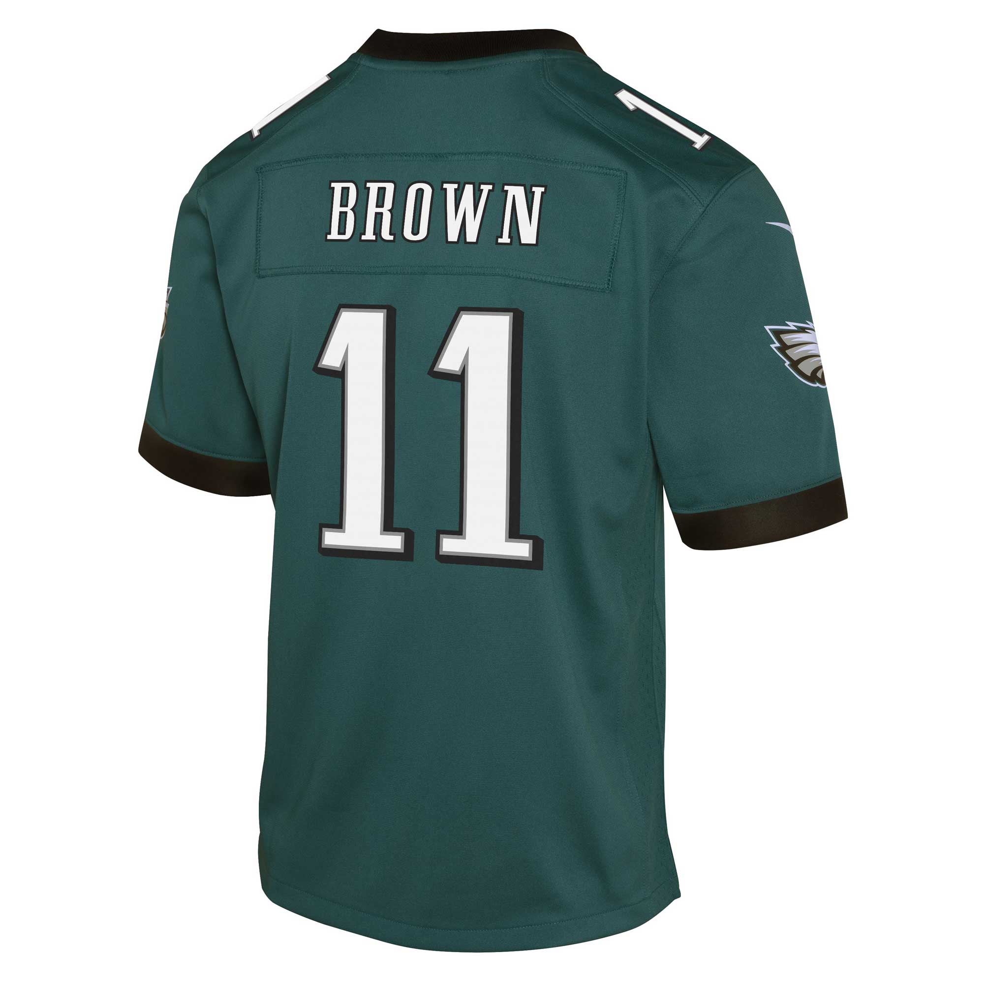A.J. Brown Philadelphia Eagles  Youth Game Jersey - Midnight Green